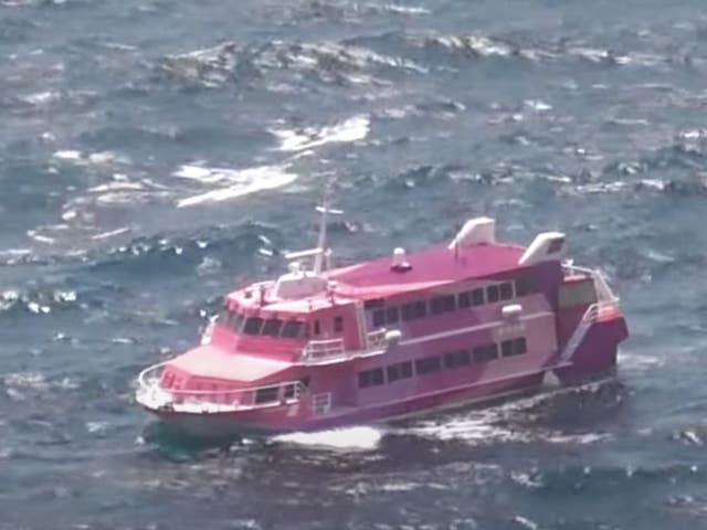 <p>A ferry with over 100 people onboard drifted for about 20 hours off Japan’s coast before being towed to port on 25 July 2024 </p>