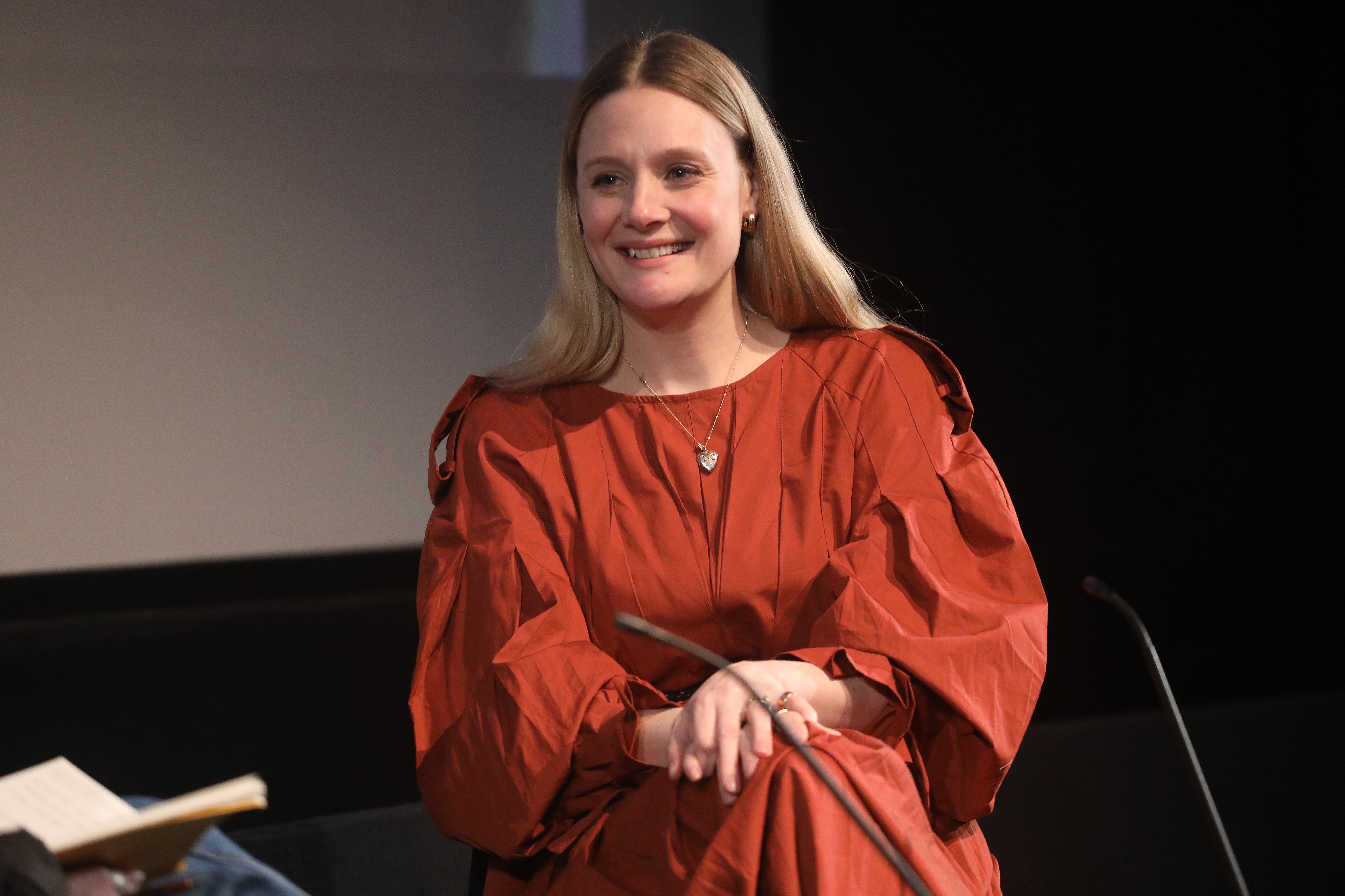 Garai speaking about her film ‘Amulet’ ahead of a screening at the BFI in 2022