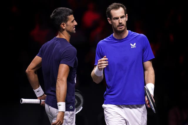 Novak Djokovic described Andy Murray as a “legend” of tennis (John Walton/PA)