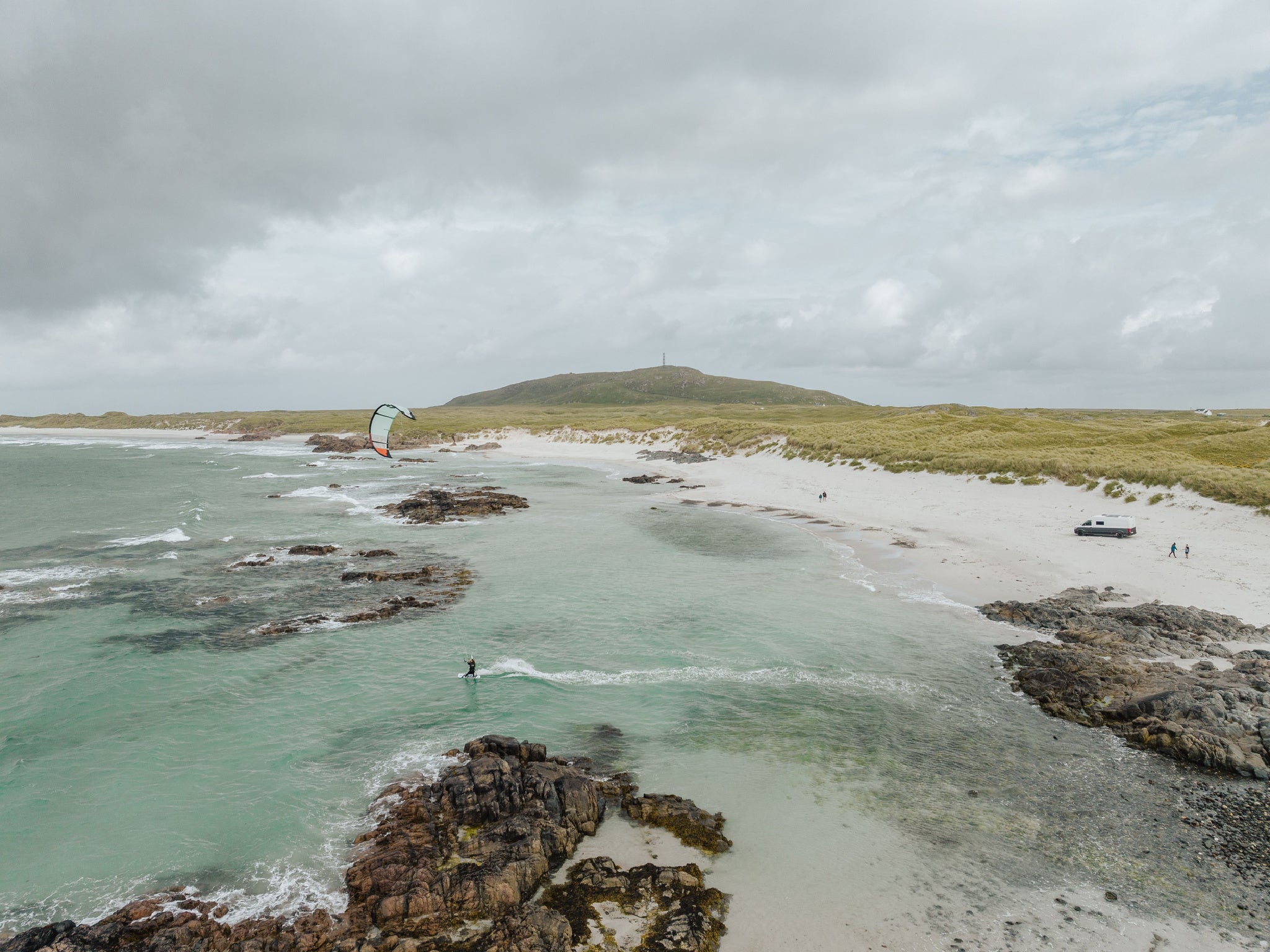 White sand and great surf conditions make Tiree popular with watersports enthusiasts