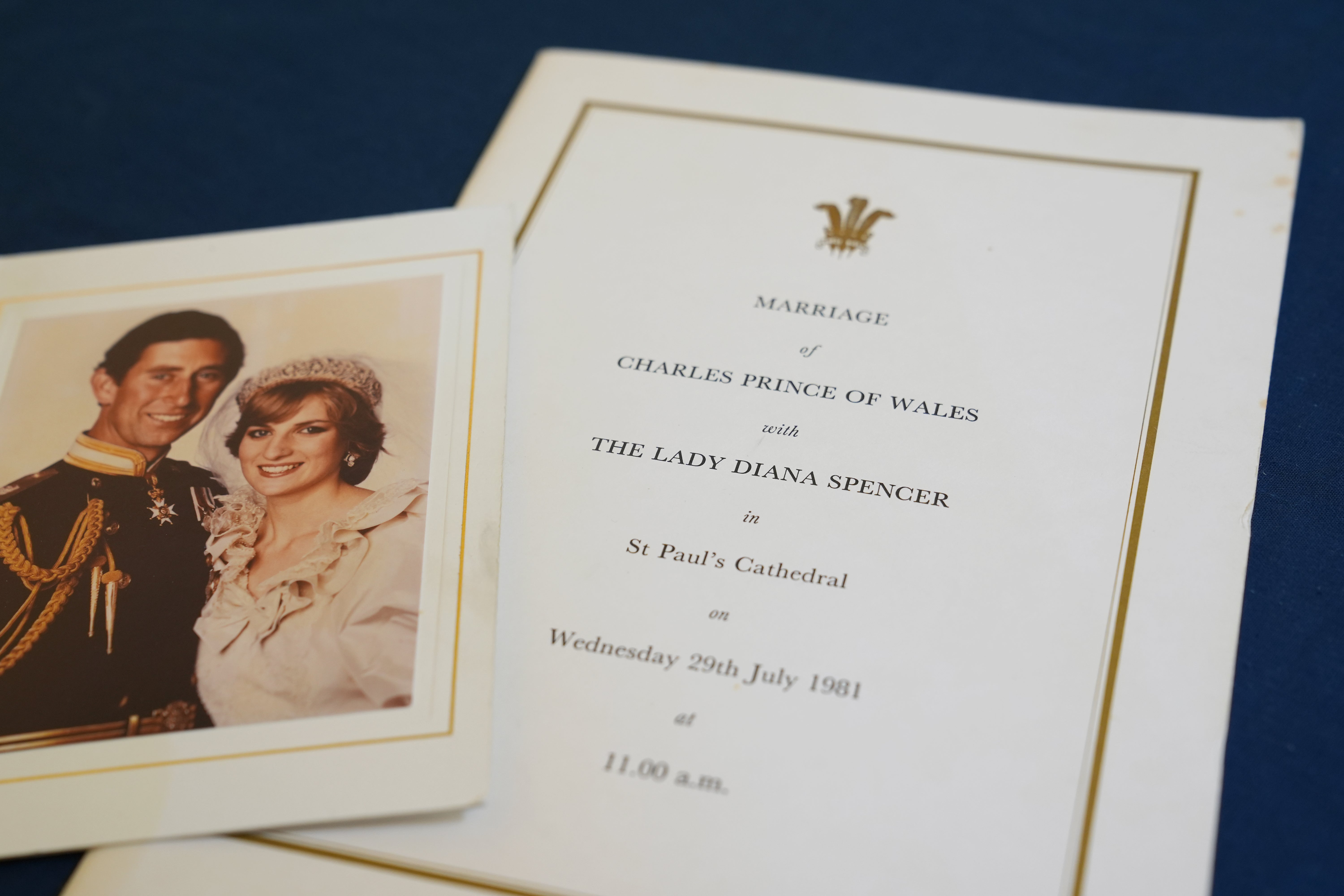 An order of service from the Royal wedding is amongst a series of handwritten letters being sold