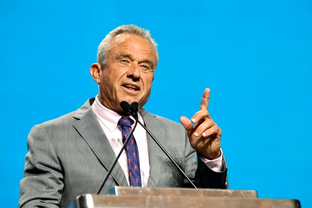 <p>Independent presidential candidate Robert F. Kennedy Jr. delivers a keynote speech at the FreedomFest Vegas event on Friday July 12 2024 in Las Vegas. The Independent candidate has pitched sending drug ‘addicts’ to ‘wellness farms’ </p>