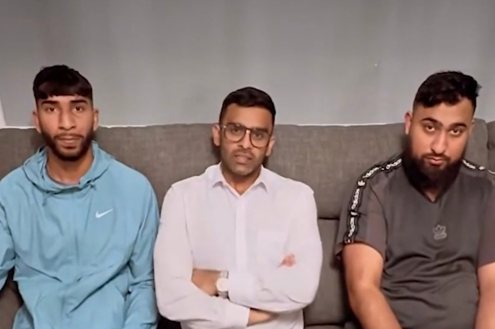 Brothers from the Manchester airport video are seen for first time since the incident