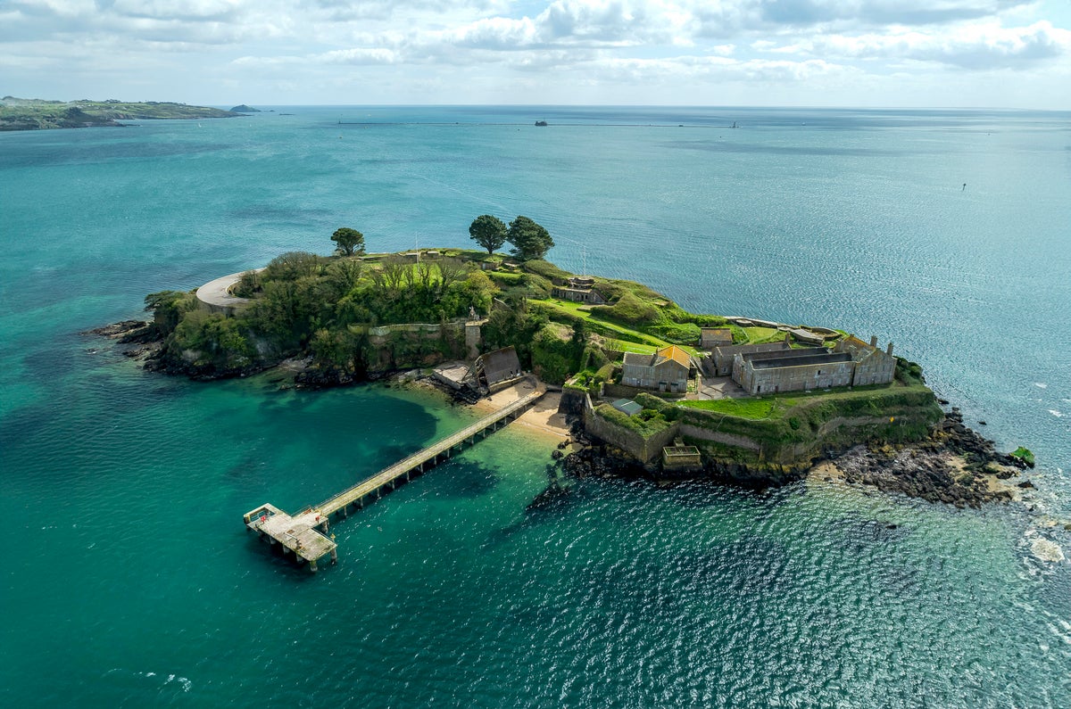 Six-acre island with private beach off the coast of Plymouth goes up for sale