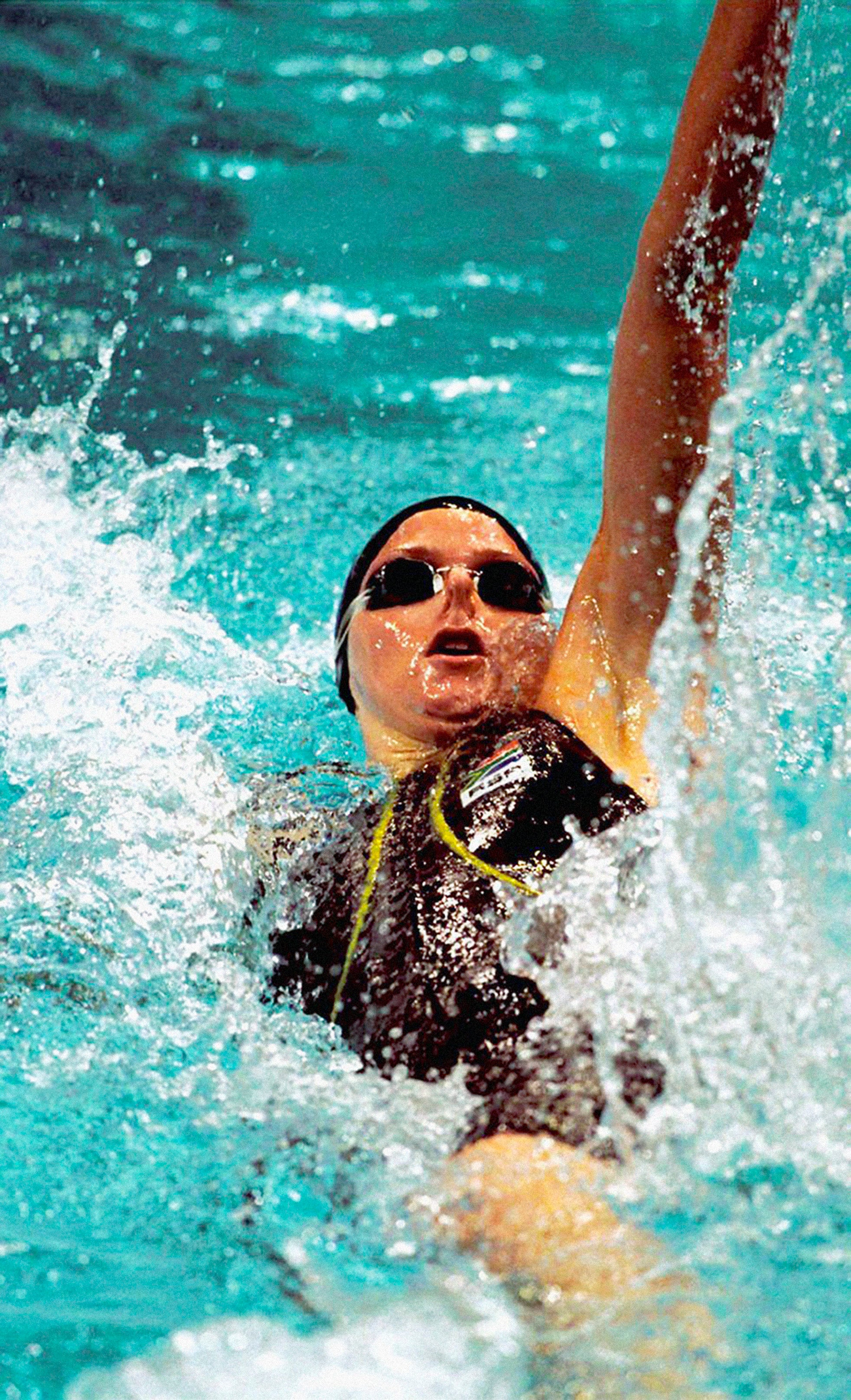 Princess Charlene of Monaco represented South Africa in the swimming competition