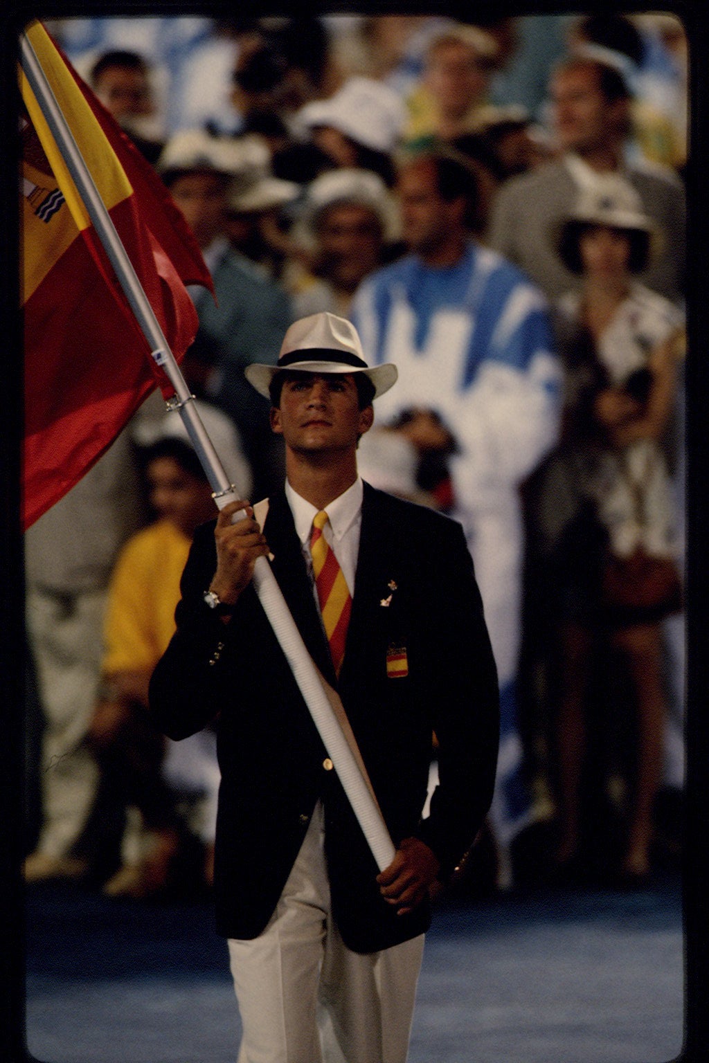 King Felipe of Spain was the country’s flag bearer in the 1992 Barcelona games