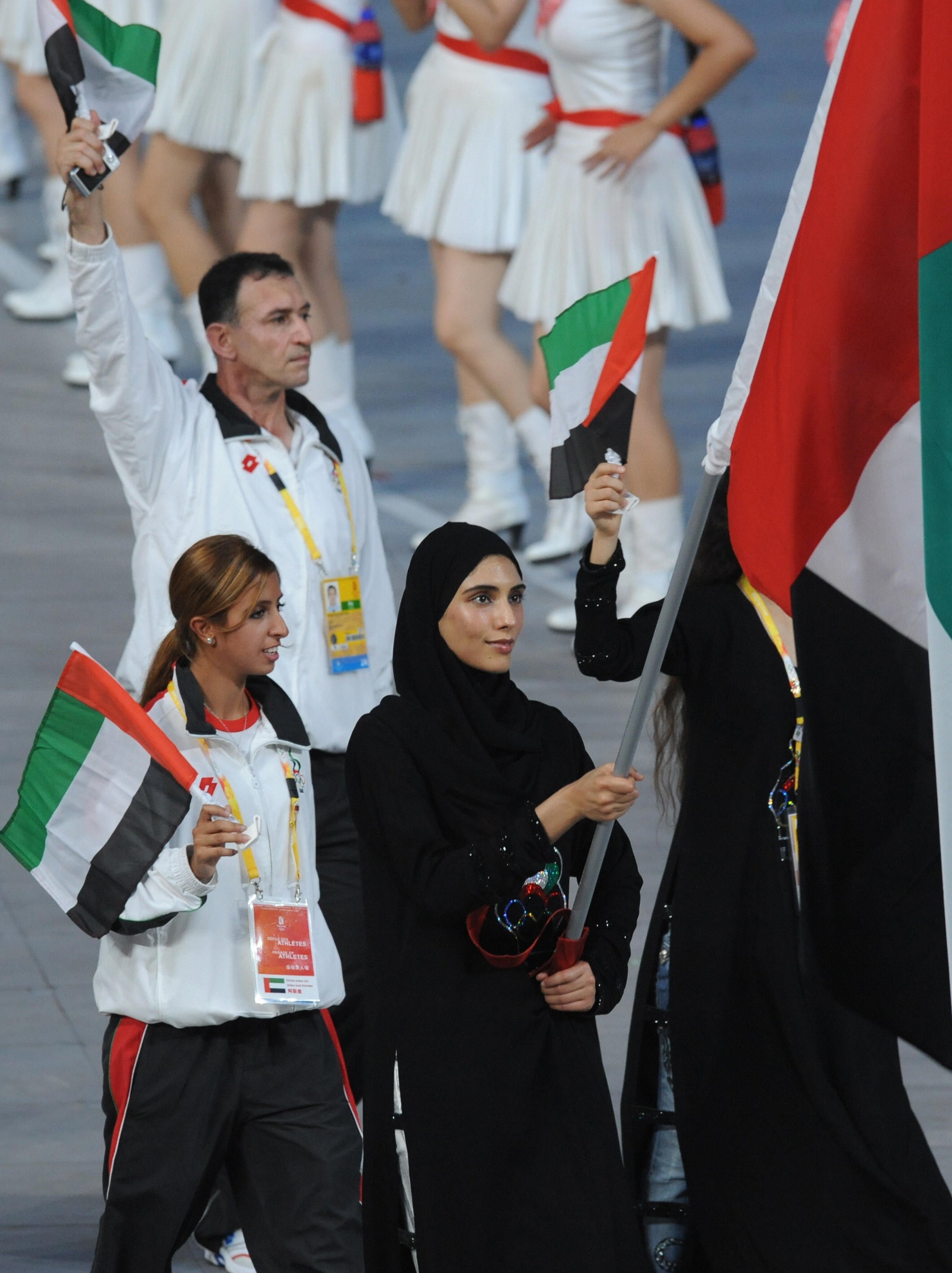 Sheikha Maitha Al Maktoum became the first woman from UAE to carry the nation’s flag at the 2008 Beijing Olympics.