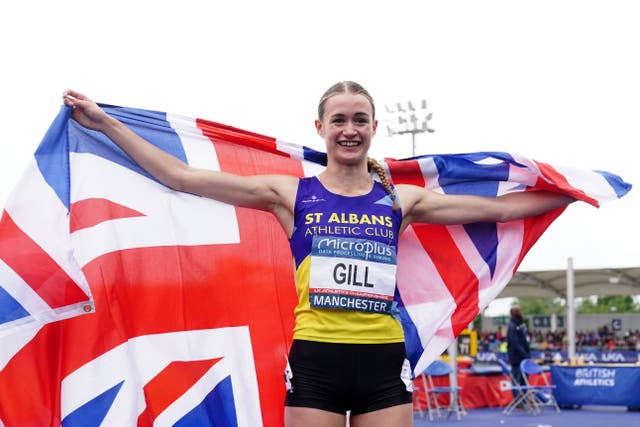 Middle-distance runner Phoebe Gill will make her Olympic debut aged 17 (David Davies/PA)