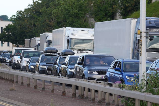 <p>Drivers are being warned to expect a ‘weekend of woe’ for congestion as millions of families embark on getaway journeys as many schools in England and Wales broke up for summer this week (Gareth Fuller/PA)</p>