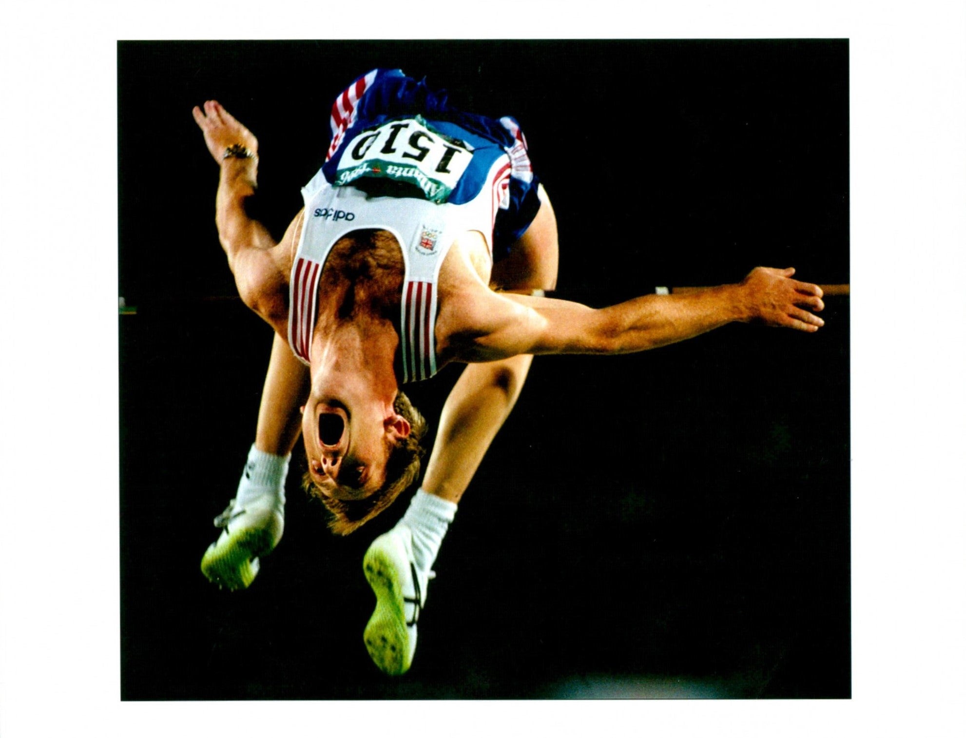 Steve Smith’s silver medal jump in Atlanta, 1996 – this particular snap was runner-up in the Nikon Press Awards category for sports photography