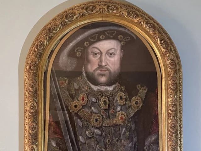 <p>The painting of Henry VIII commissioned by Ralph Sheldon in the 1590s</p>
