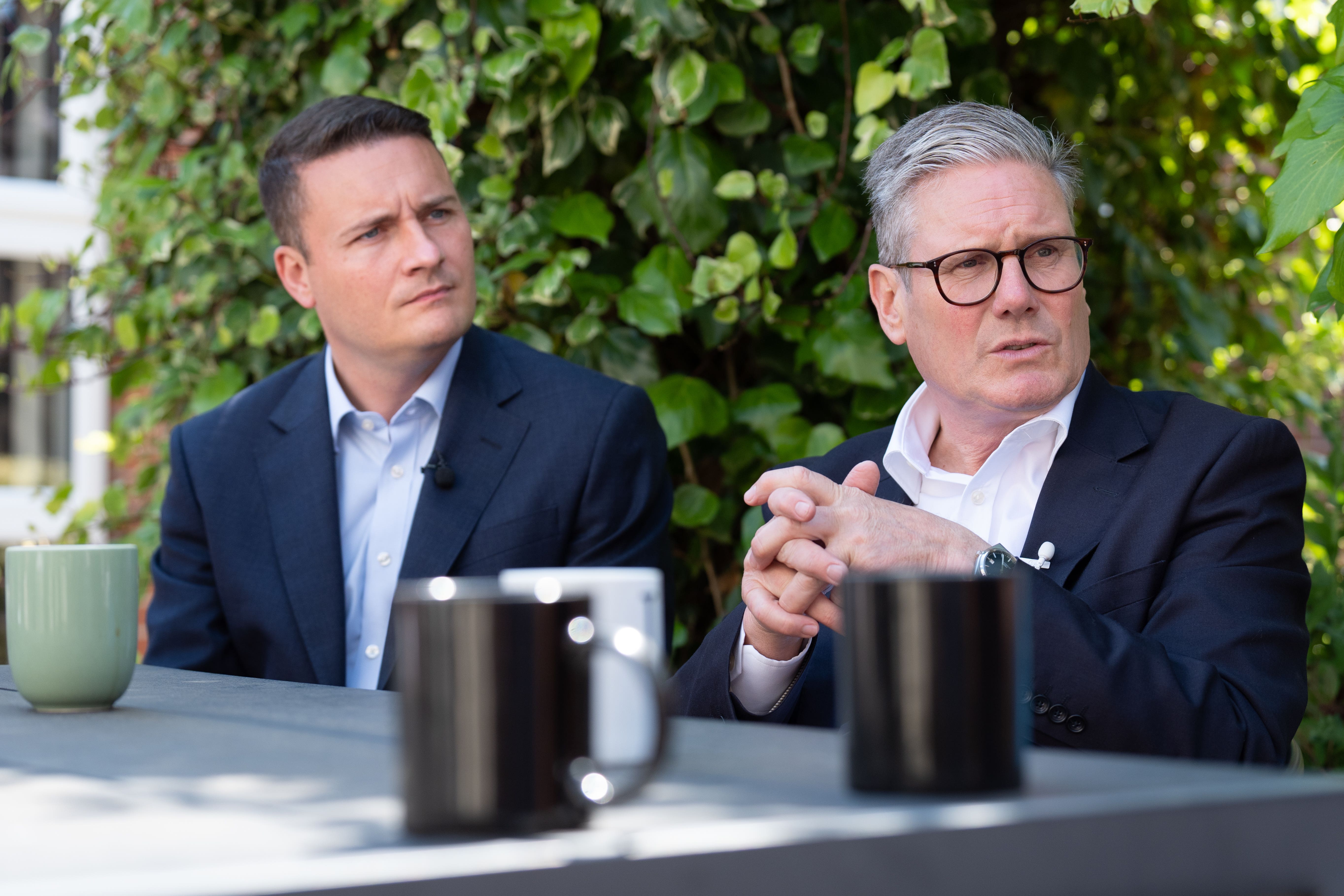 Prime Minister Sir Keir Starmer and Health Secretary Wes Streeting (Stefan Rousseau/PA)