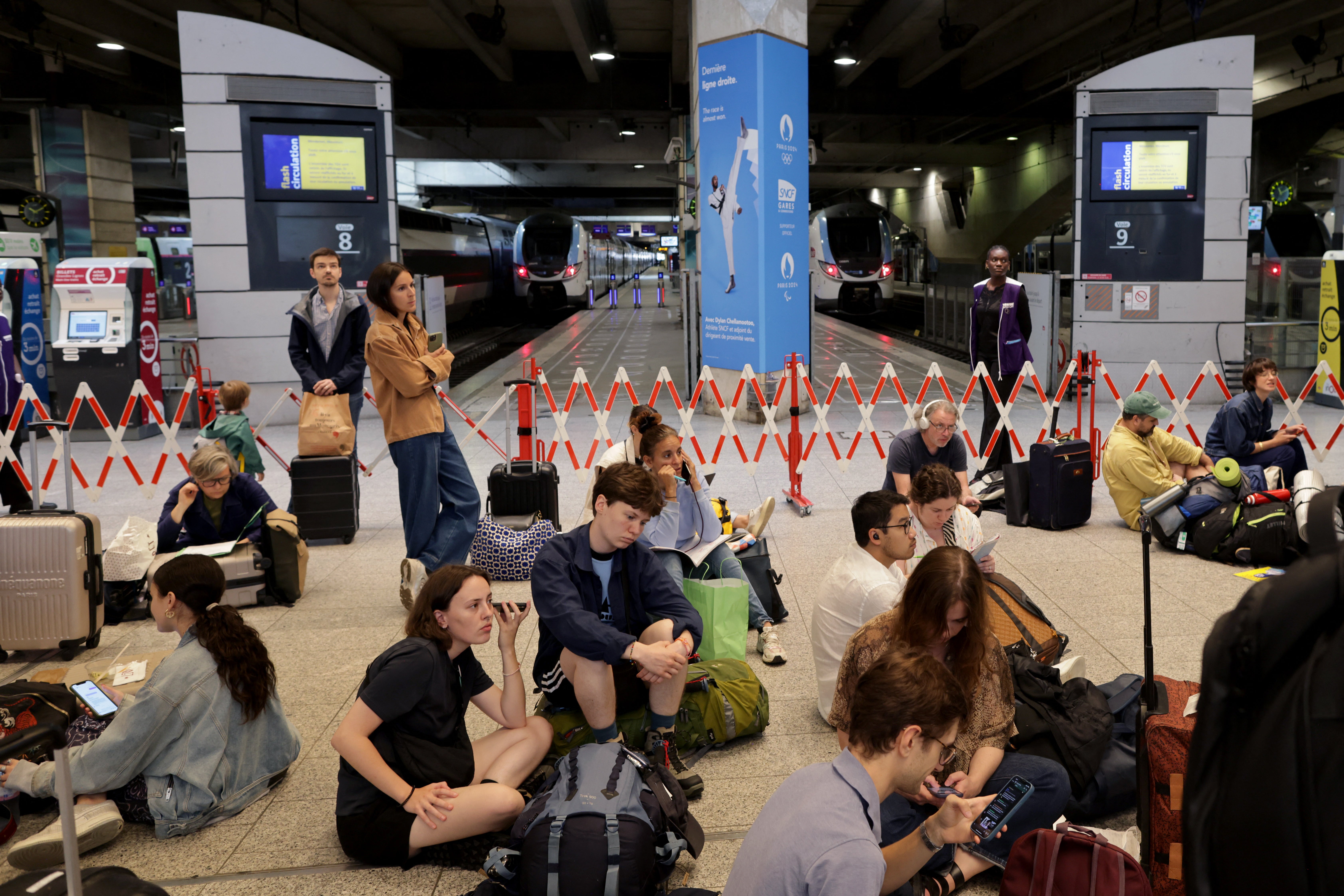 Traffic is resuming with one in three trains running by this afternoon, French transport minister says