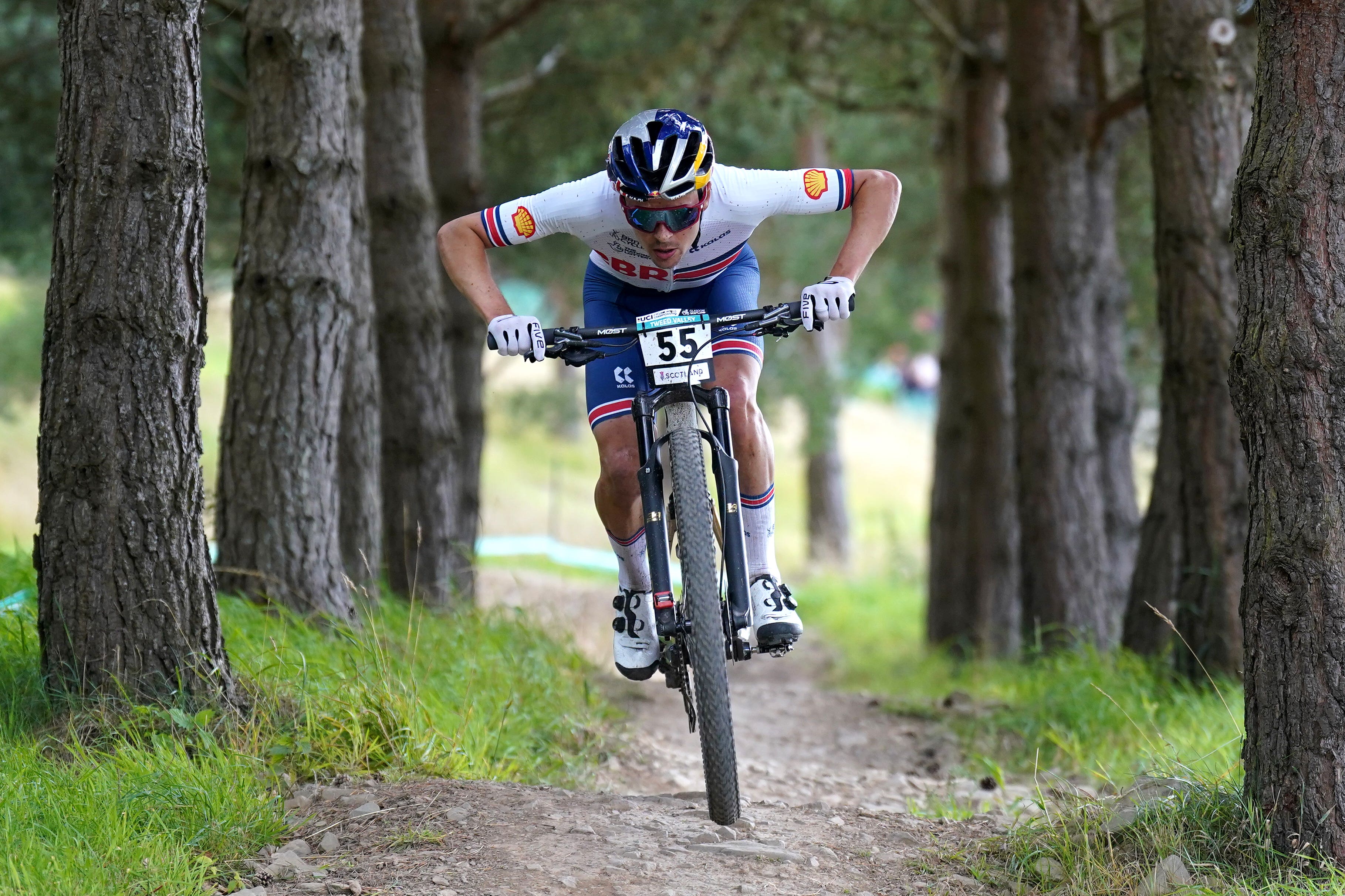 Tom Pidcock said he had “recovered well” from a bout of Covid as he targets more Olympic glory in Paris (Tim Goode/PA)