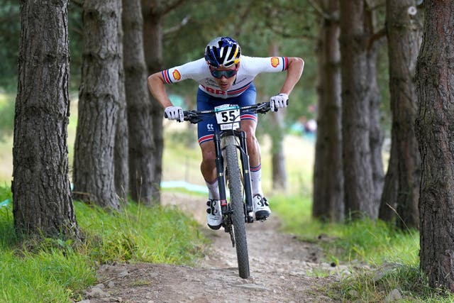 Tom Pidcock said he had “recovered well” from a bout of Covid as he targets more Olympic glory in Paris (Tim Goode/PA)