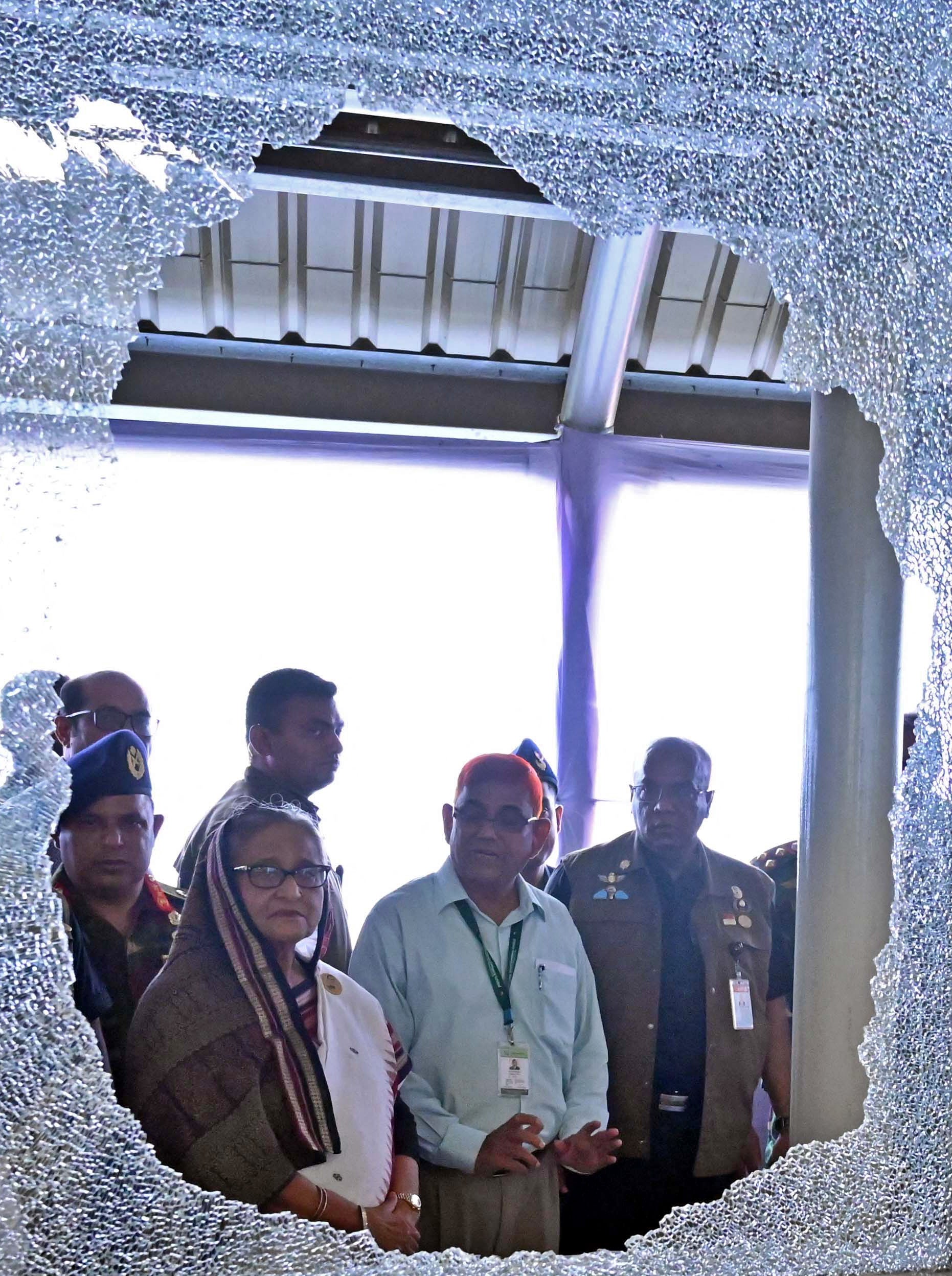 Hasina has called on the public to find those responsible for the vandalism and bring them to justice