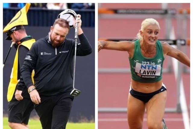 Shane Lowry and Sarah Lavin have been named as Ireland’s flagbearers for the Paris 2024 Olympics opening ceremony (Jane Barlow/Martin Rickett, PA).