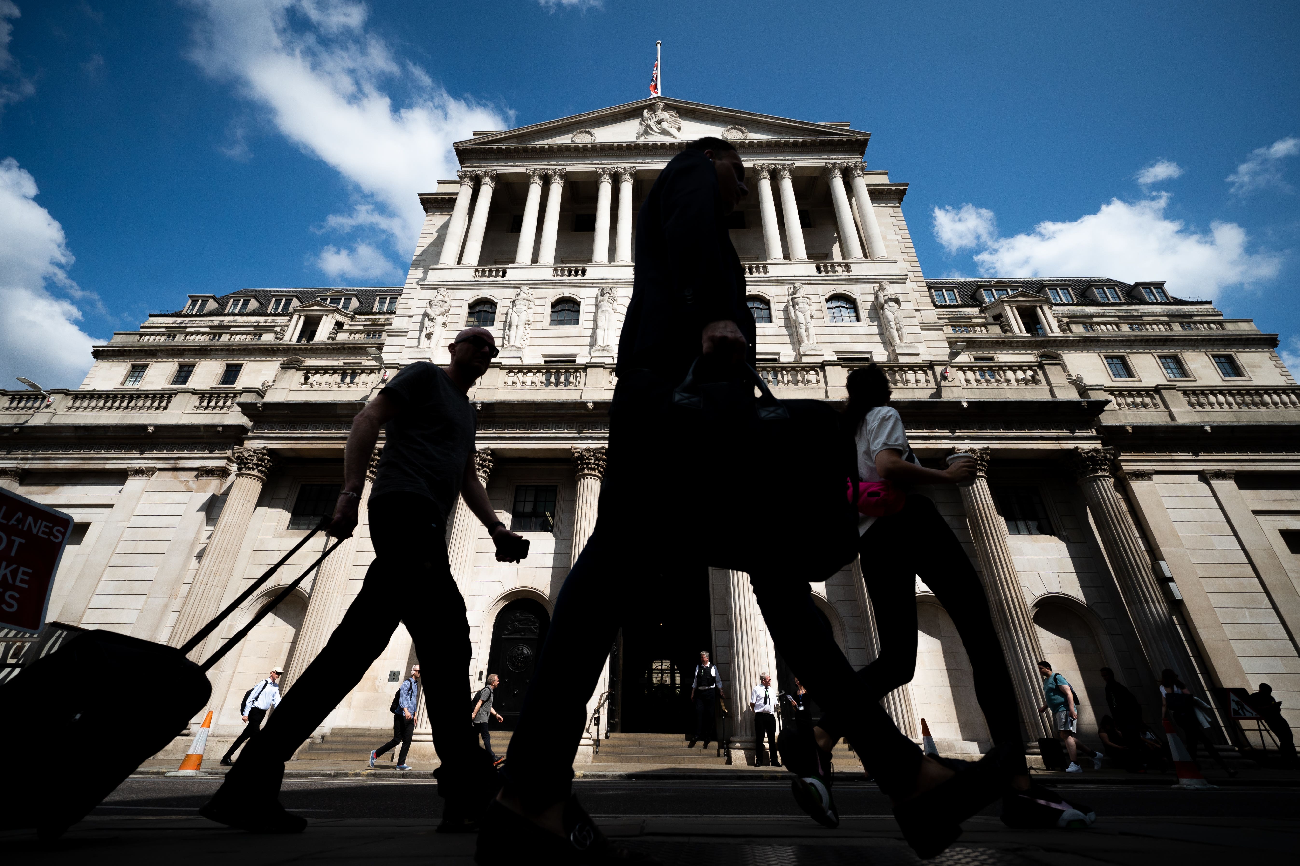 The UK’s base rate has been held at 5.25% since August last year (Aaron Chown/PA)