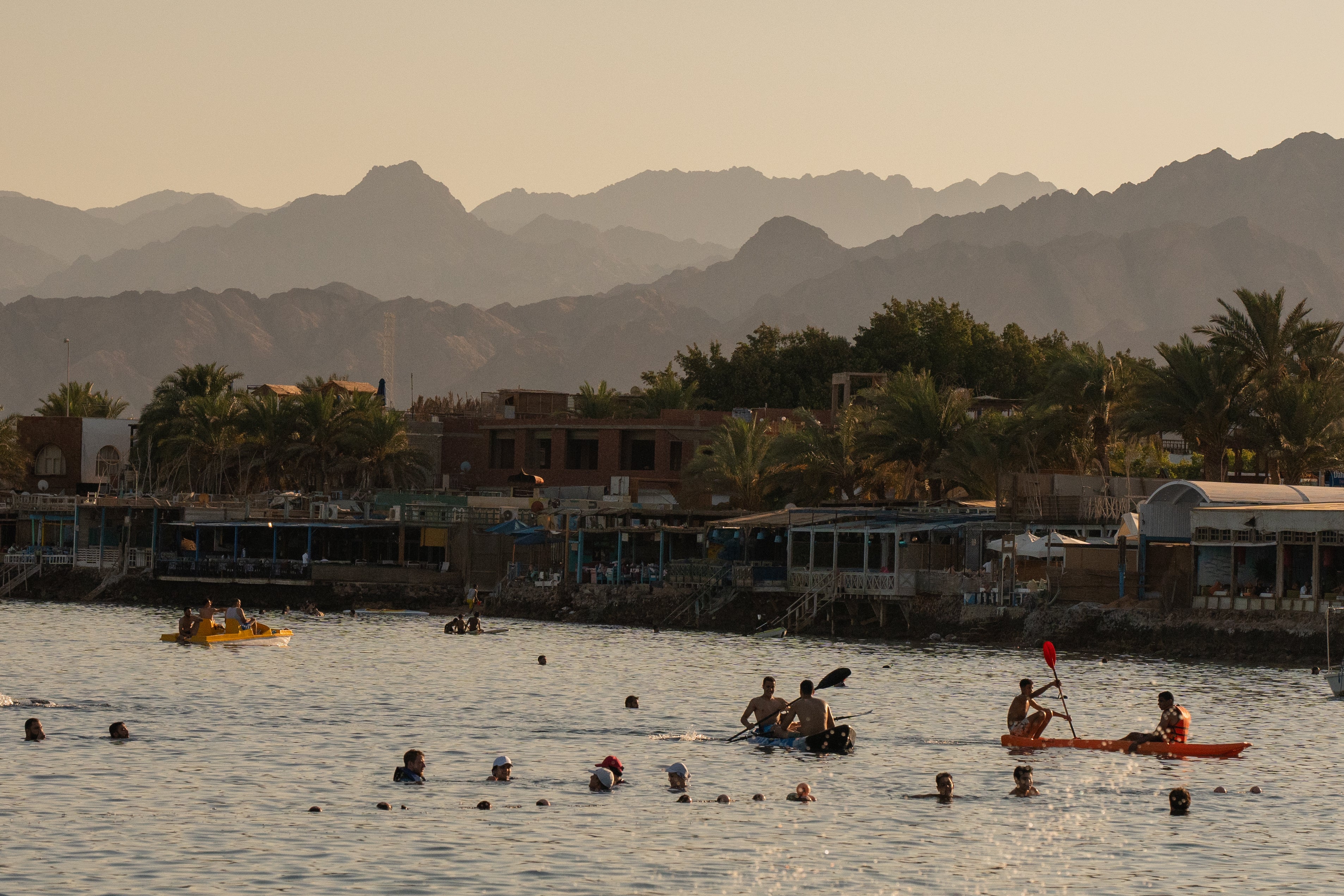 Warm, clear waters welcome travellers in Dahab