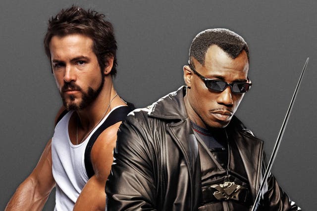 <p>Disaster in the making: Ryan Reynolds and Wesley Snipes in ‘Blade: Trinity’ </p>