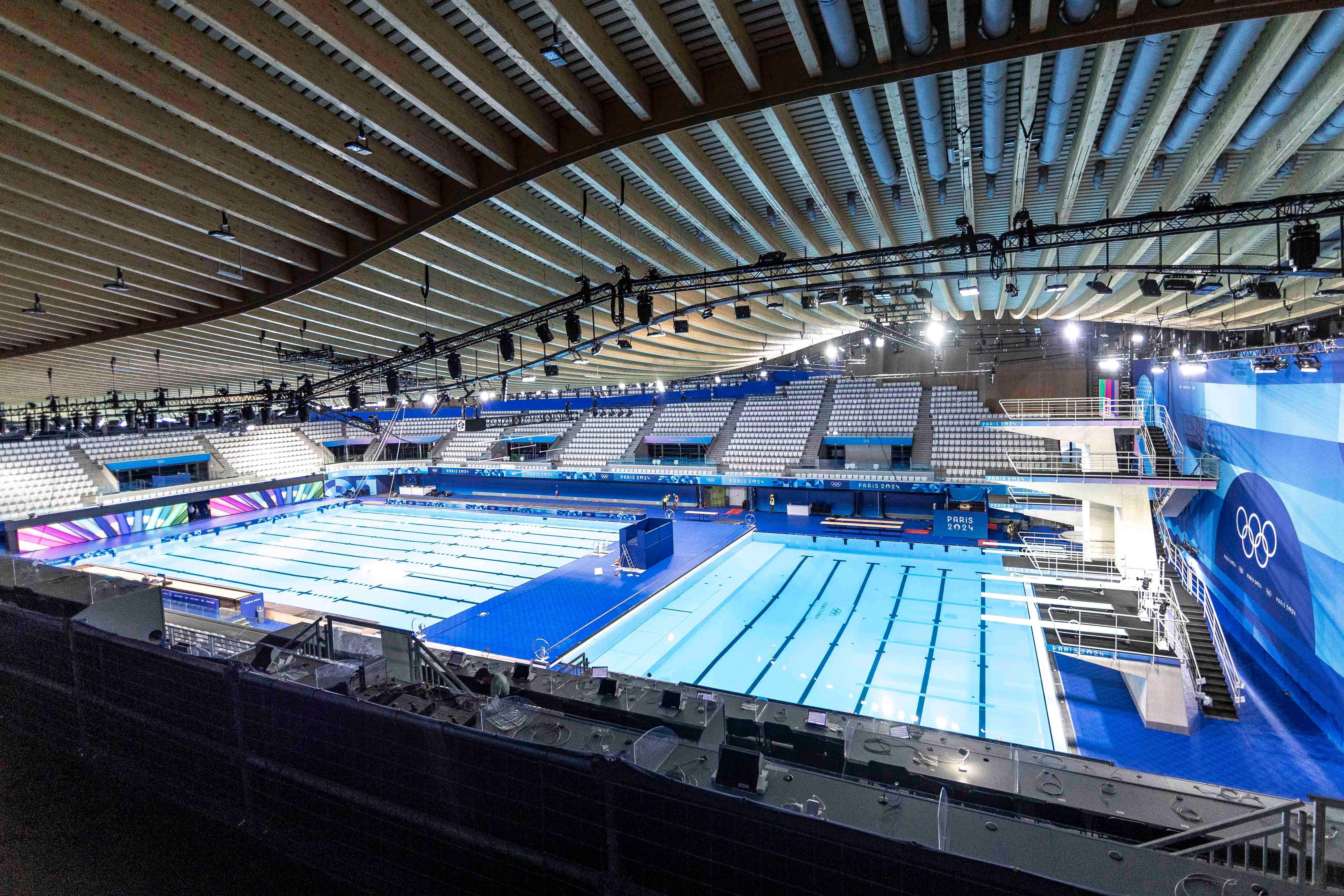 Diving is now the main attraction at the Aquatics Centre