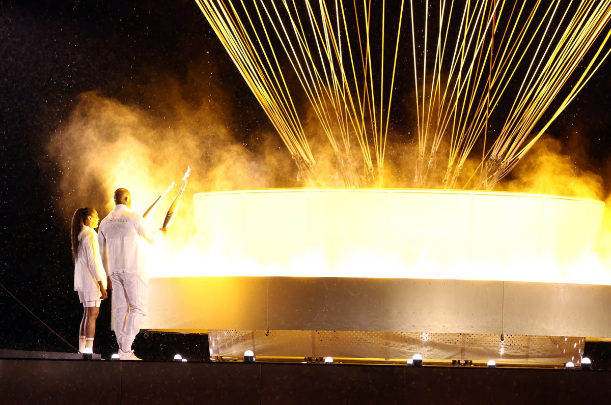 Flaming balloon cauldron marks start of 2024 Olympic Games