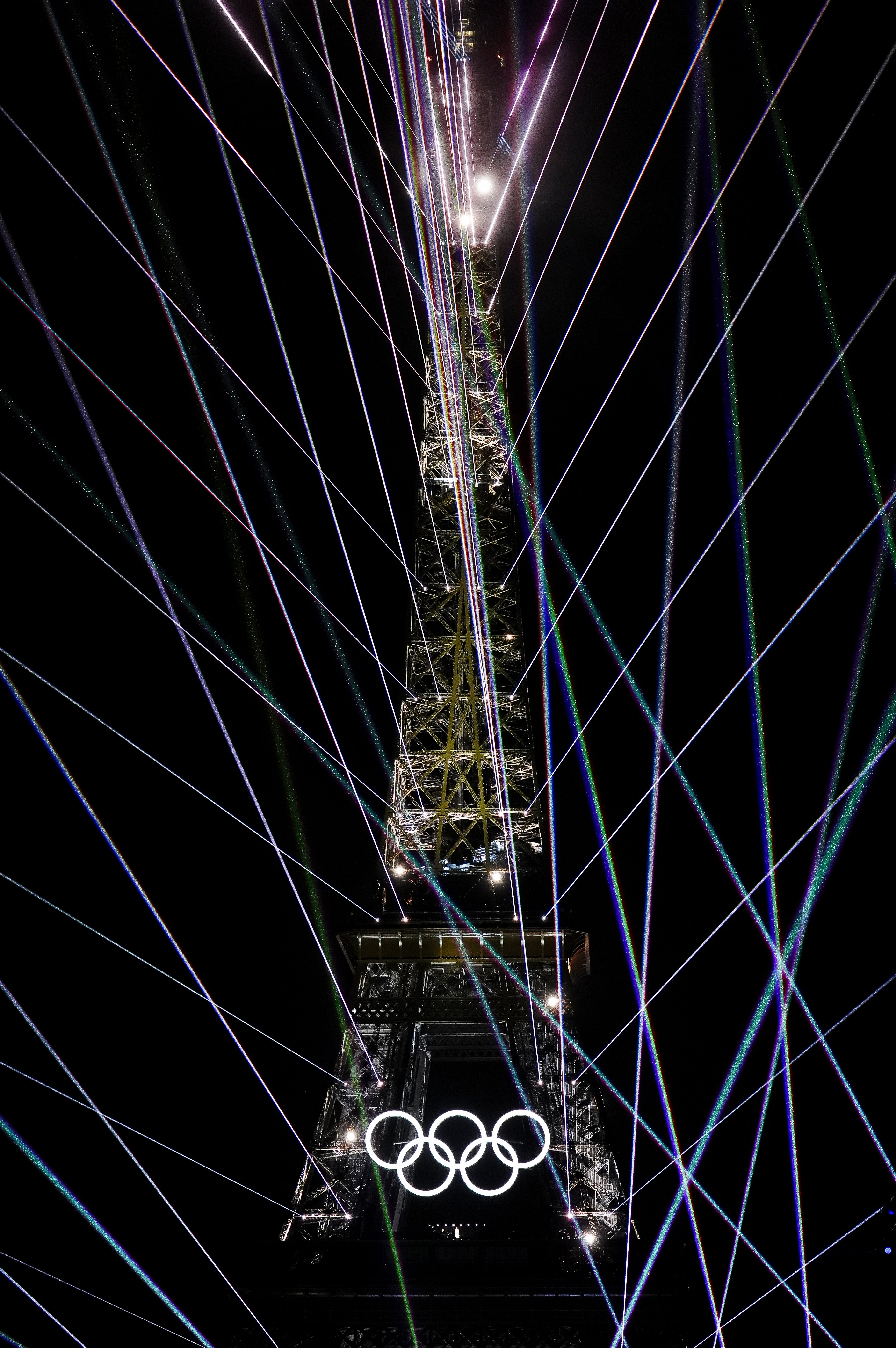 Celine Dion performs on the Eiffel Tower (Mike Egerton/PA)