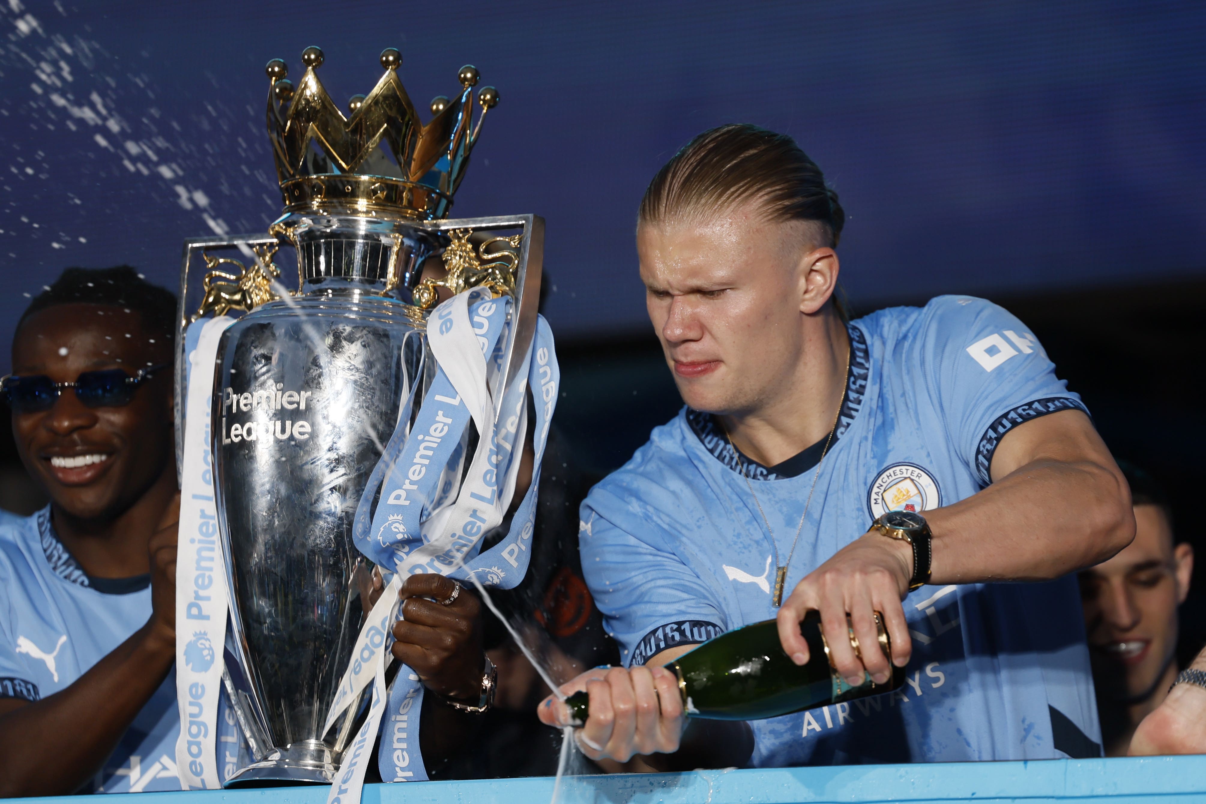 Erling Haaland won the Premier League again last season (Richard Sellers/PA)