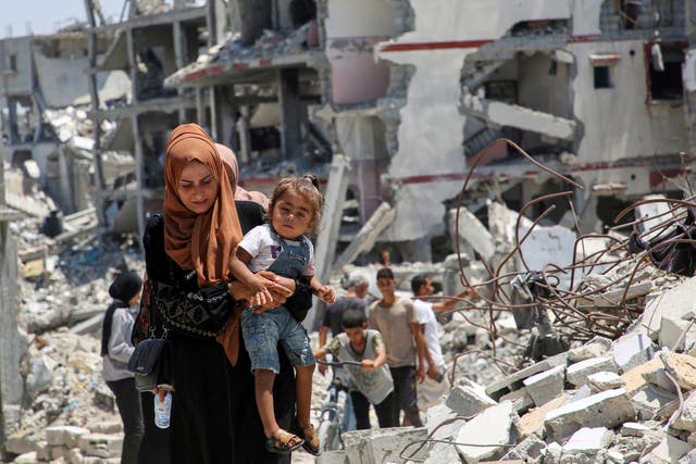 <p>File:  Scenes of destruction amid Israel-Hamas conflict, in Khan Younis in the southern Gaza Strip</p>