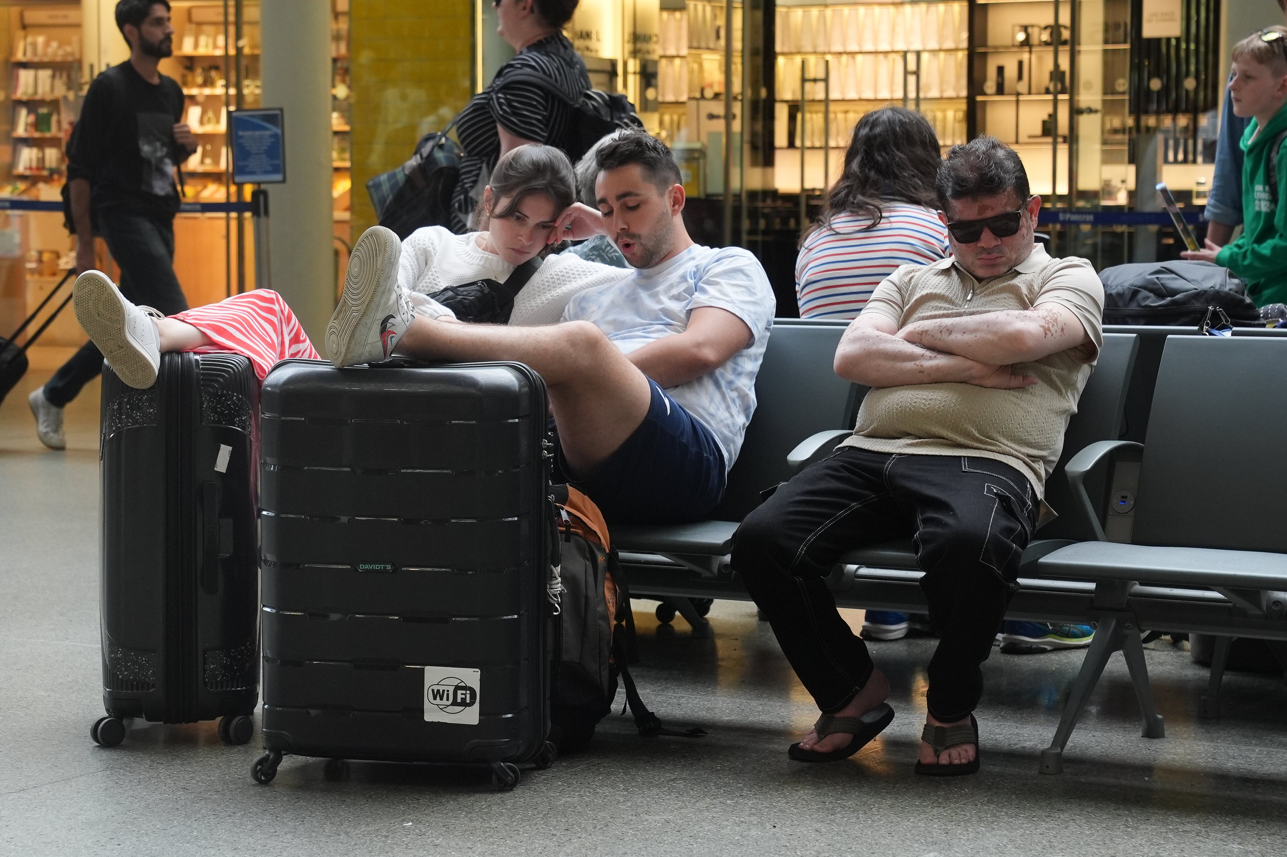 Passengers faced delays (Lucy North/PA)