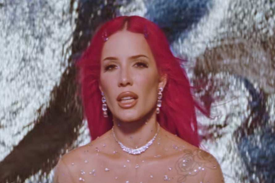 Halsey in the ‘Lucky’ music video