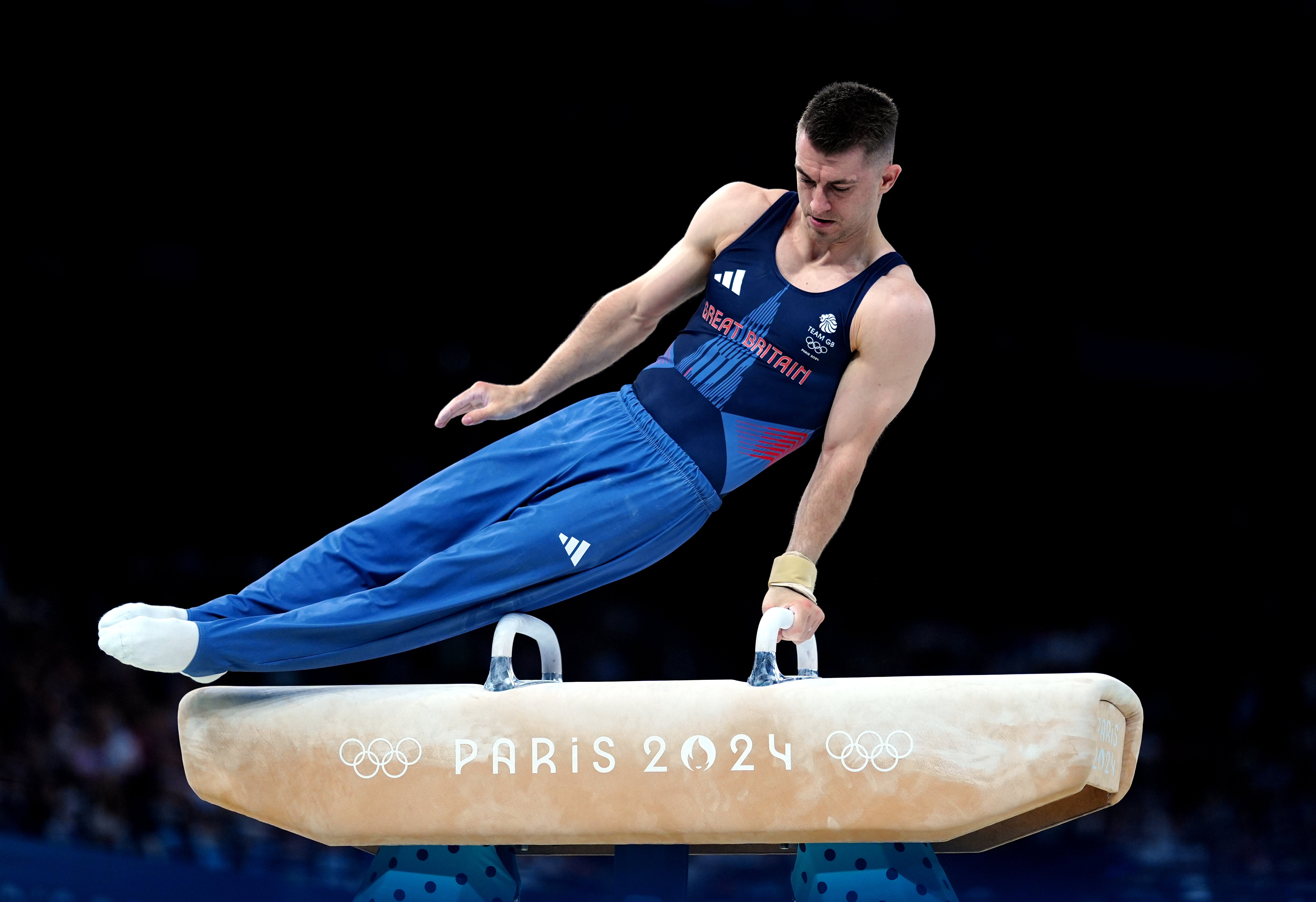 Max Whitlock is aiming for a third successive men’s pommel title (Peter Byrne/PA)