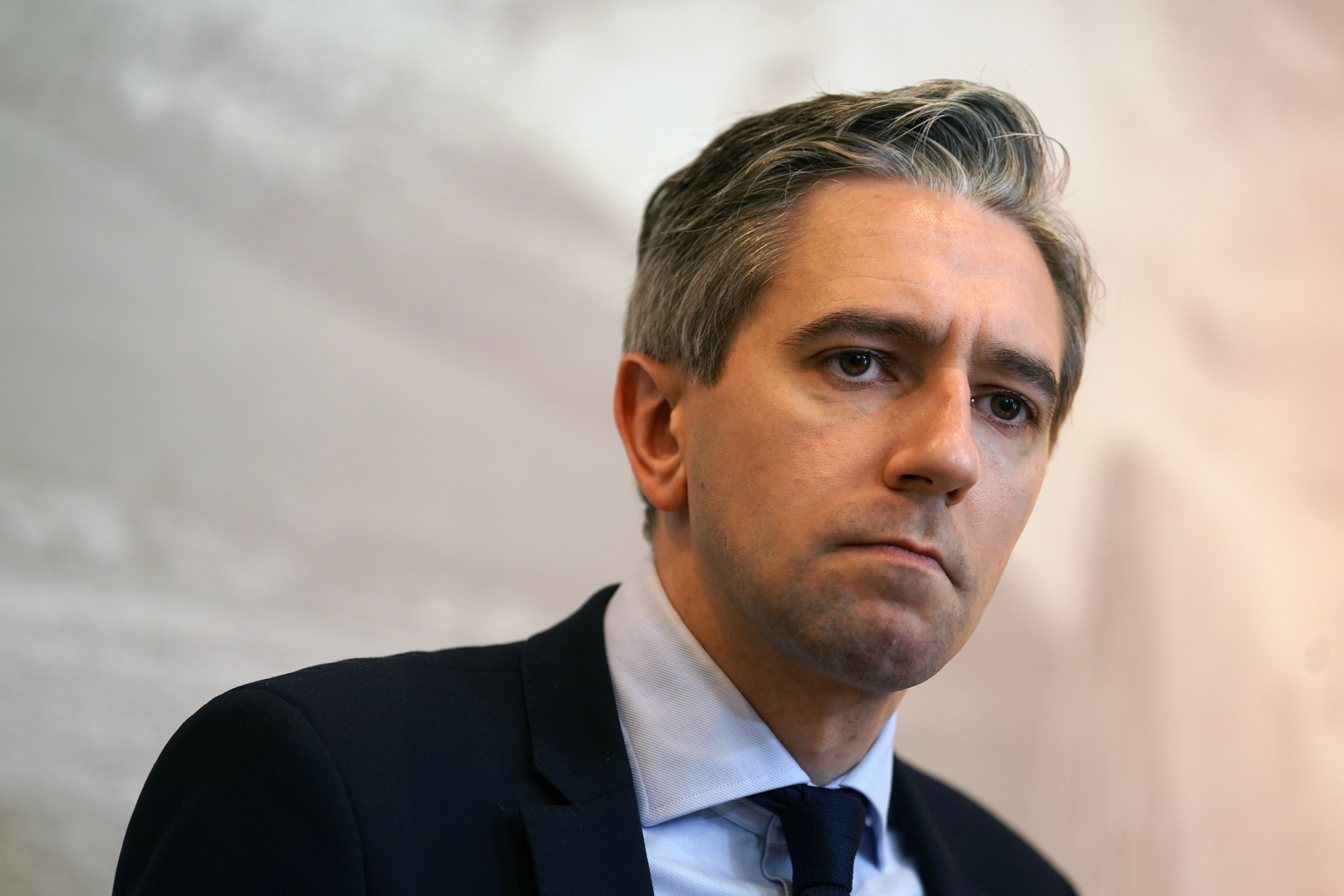 Taoiseach Simon Harris described an Israeli attack on a school building as ‘inhuman and despicable’ (Brian Lawless/PA)