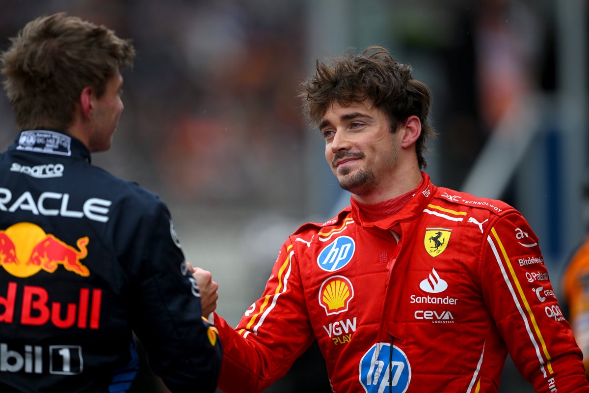 Charles Leclerc takes surprise pole position in Belgium after Max Verstappen penalty