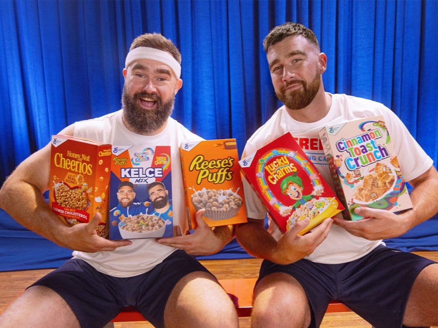 Jason Kelce and Travis Kelce announce ‘Kelce Mix’ cereal in partnership with General Mills