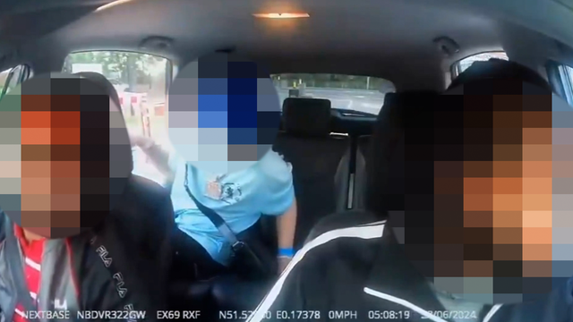 Man attacked in back of taxi by group of knife wielding men in London