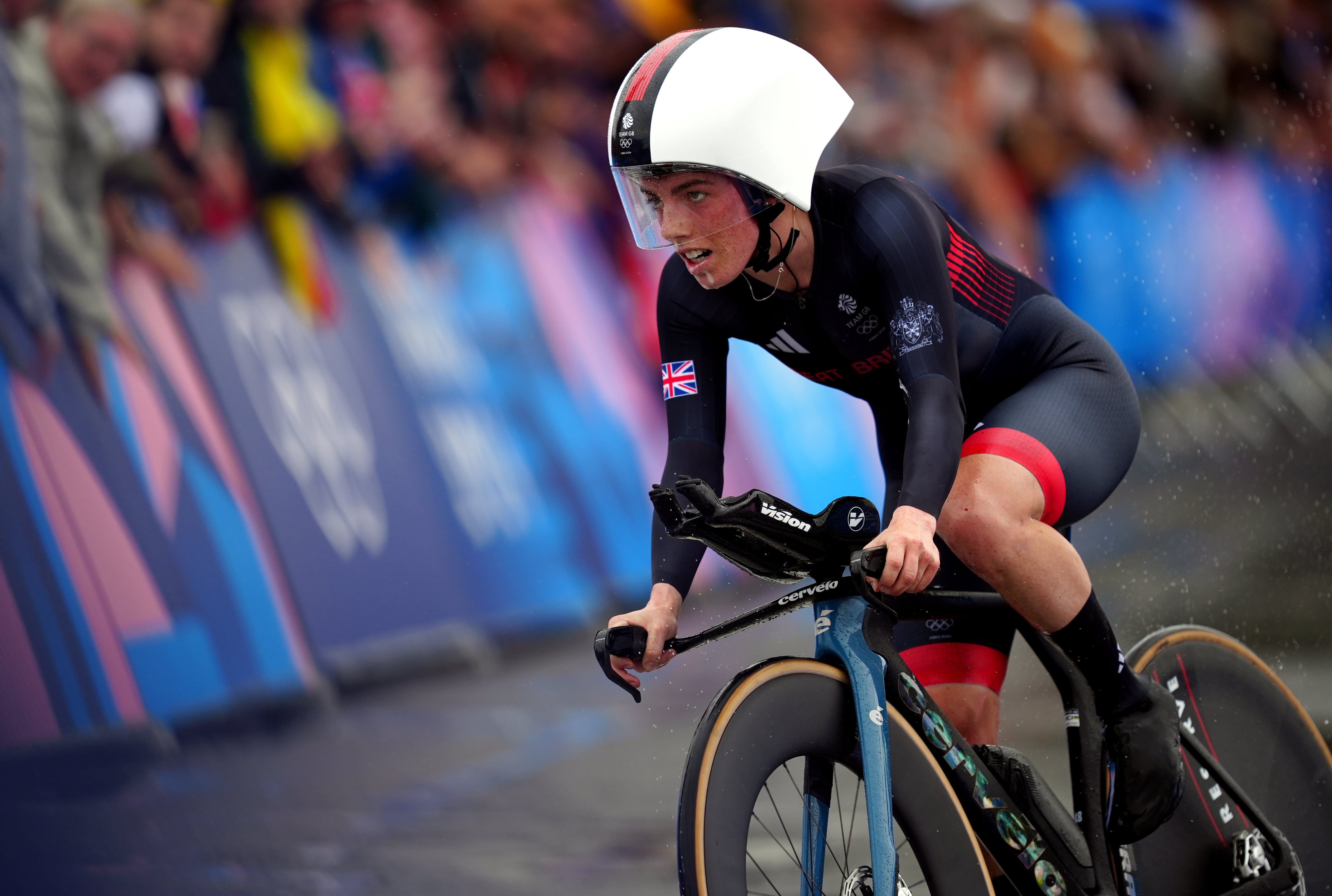 Great Britain’s Anna Henderson pictured en route to a silver medal in the women’s time trial (David Davies/PA).