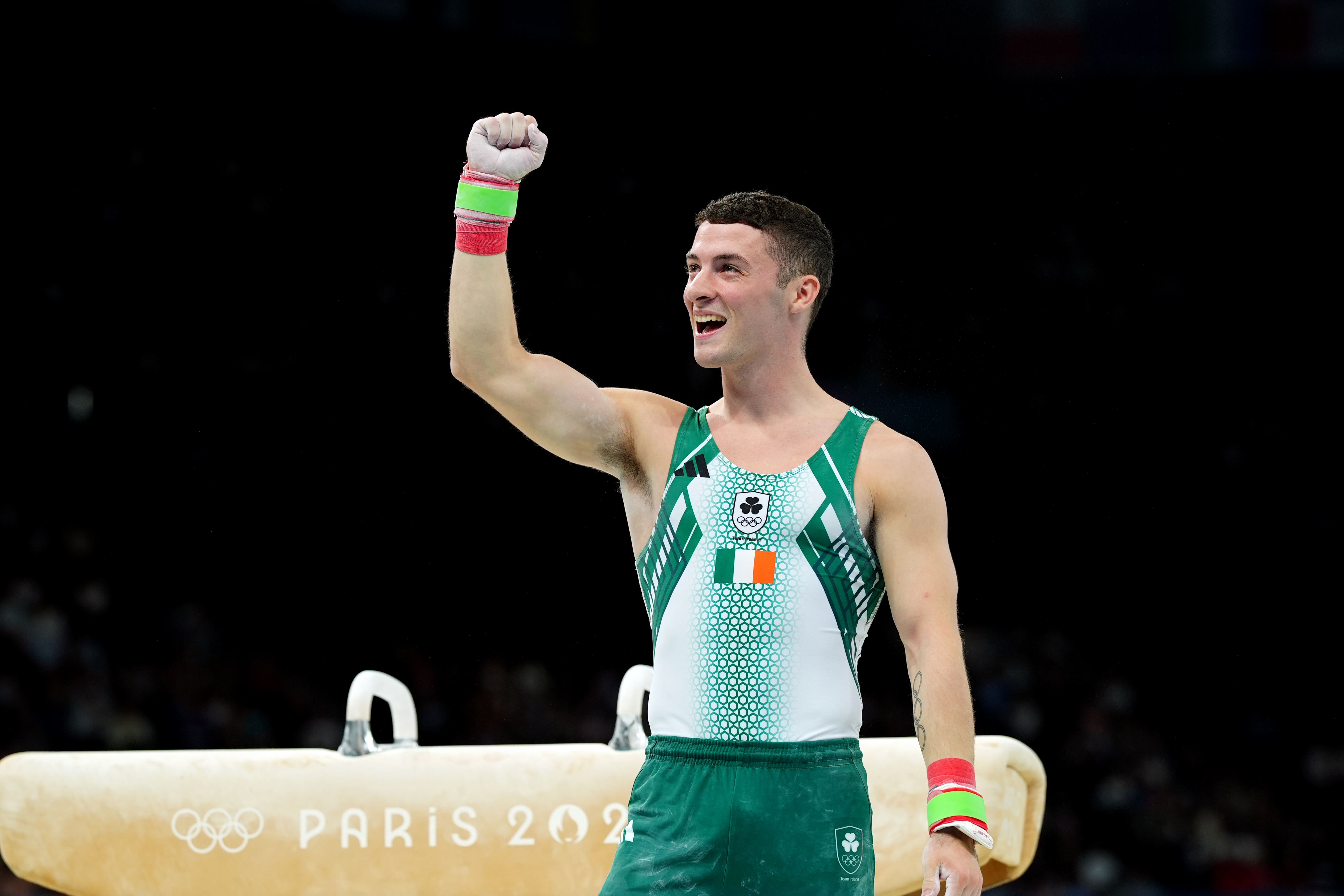 Ireland’s Rhys McClenaghan qualified for the Olympic pommel horse final at the top of the pack (Peter Byrne/PA)