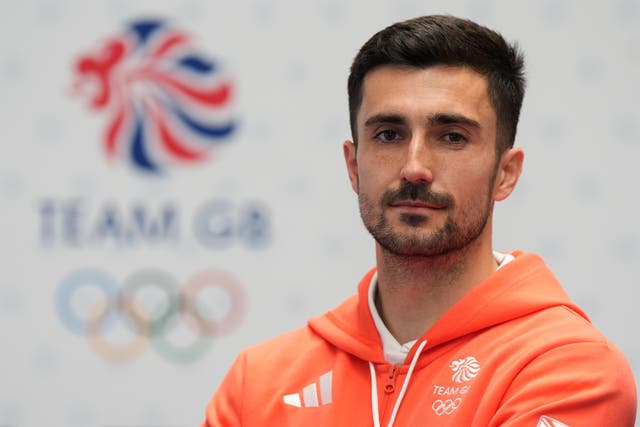 Lee Morton during a previous Team GB kitting out session for the Paris Olympics 2024 at the Birmingham National Exhibition Centre (Jacob King/PA)