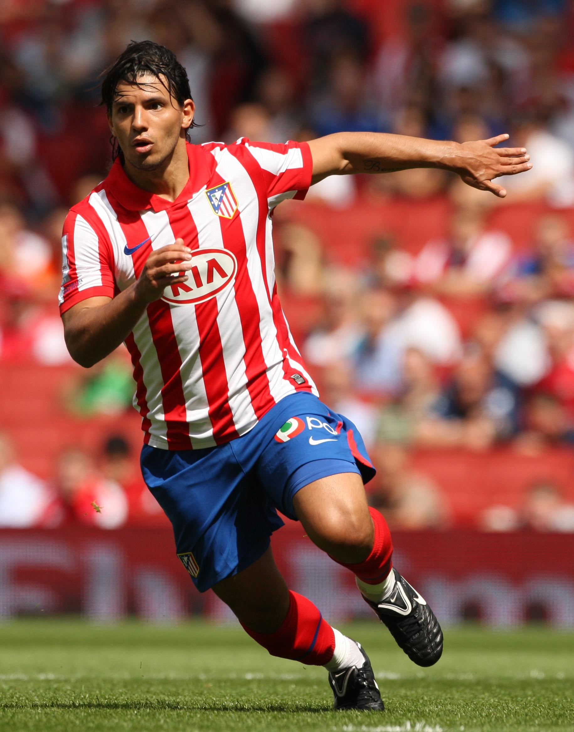 Sergio Aguero joined Manchester City from Atletico Madrid (Nick Potts/PA)