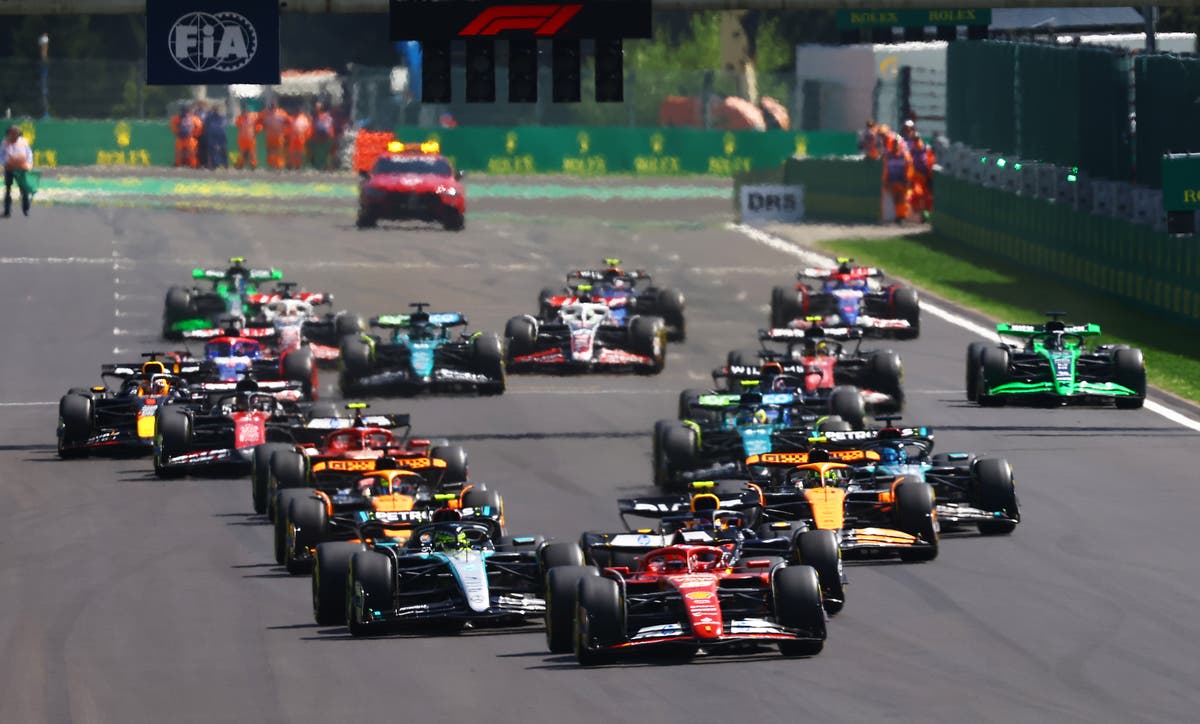 F1 2024 Belgian GP LIVE: Race times today, updates and times as Lewis Hamilton takes the lead from Charles Leclerc