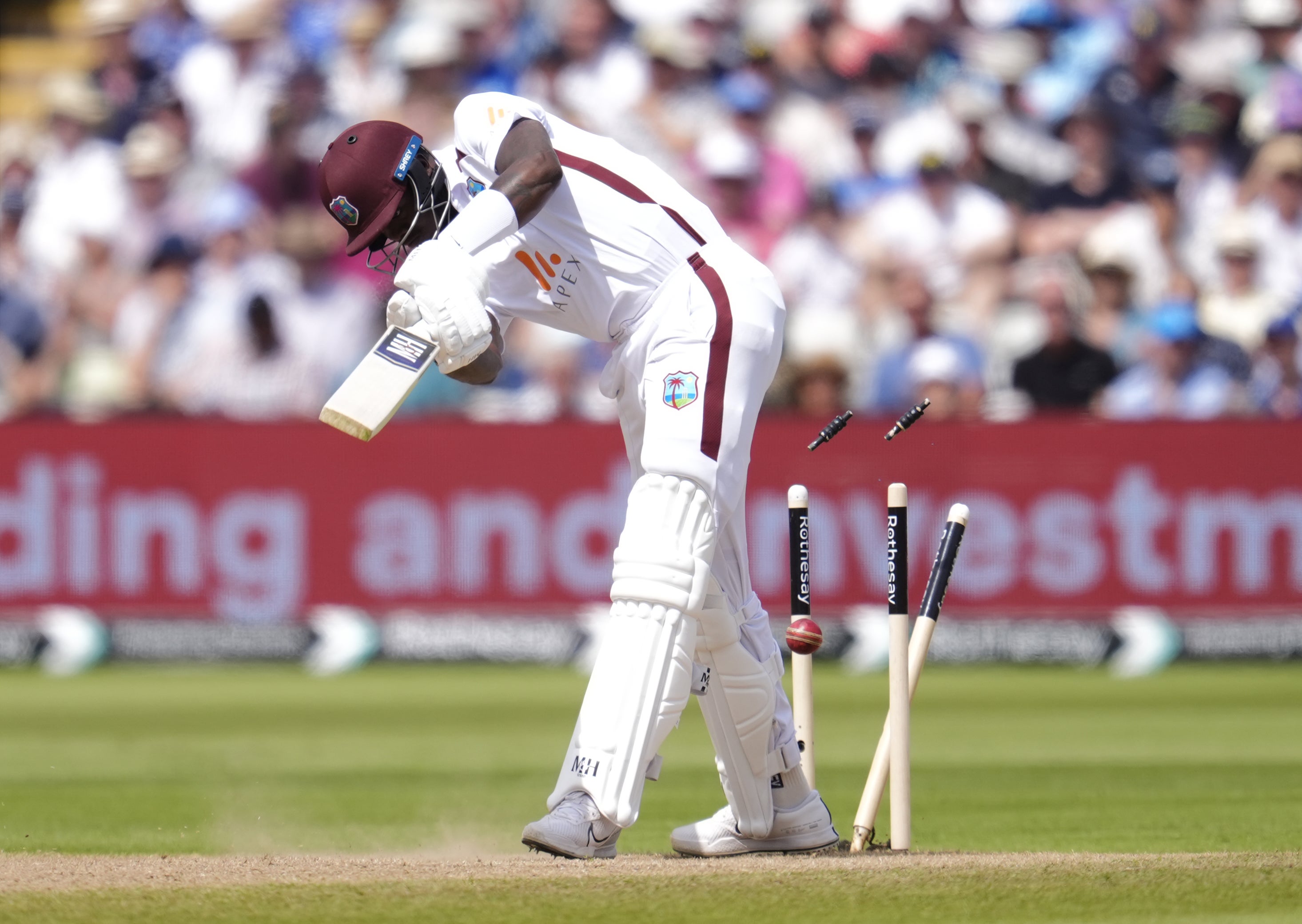 Alzarri Joseph was one of Wood’s scalps at Edgbaston