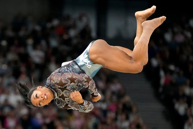 <p>Simone Biles made her return to the Olympics after suffering a case of the ‘twisties’ three years ago in Tokyo </p>