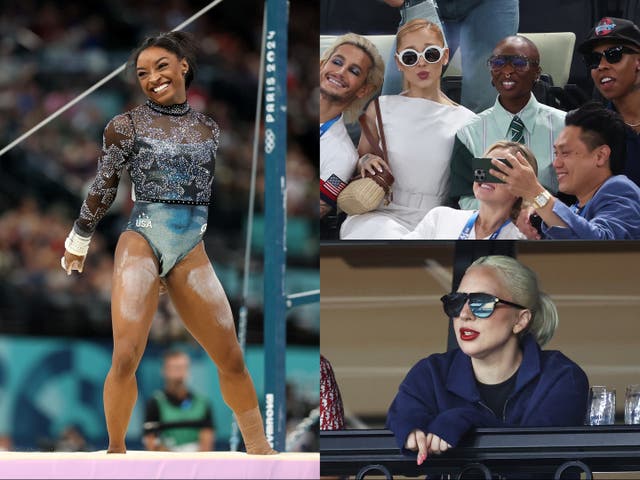 <p>Simone Biles draws pop stars who normally play to stadiums themselves </p>