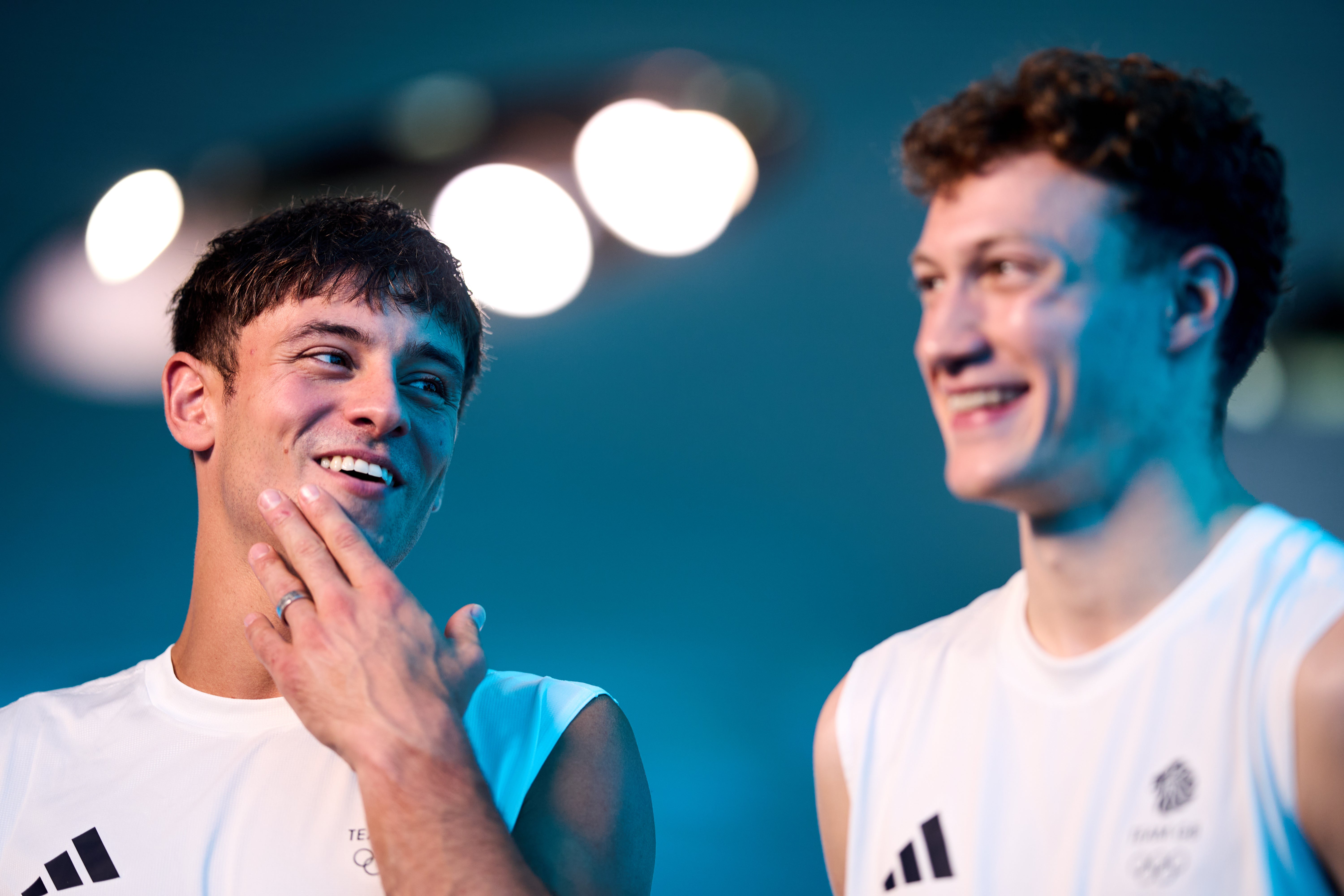 Tom Daley (left) and Noah Williams are in action (John Walton/PA)