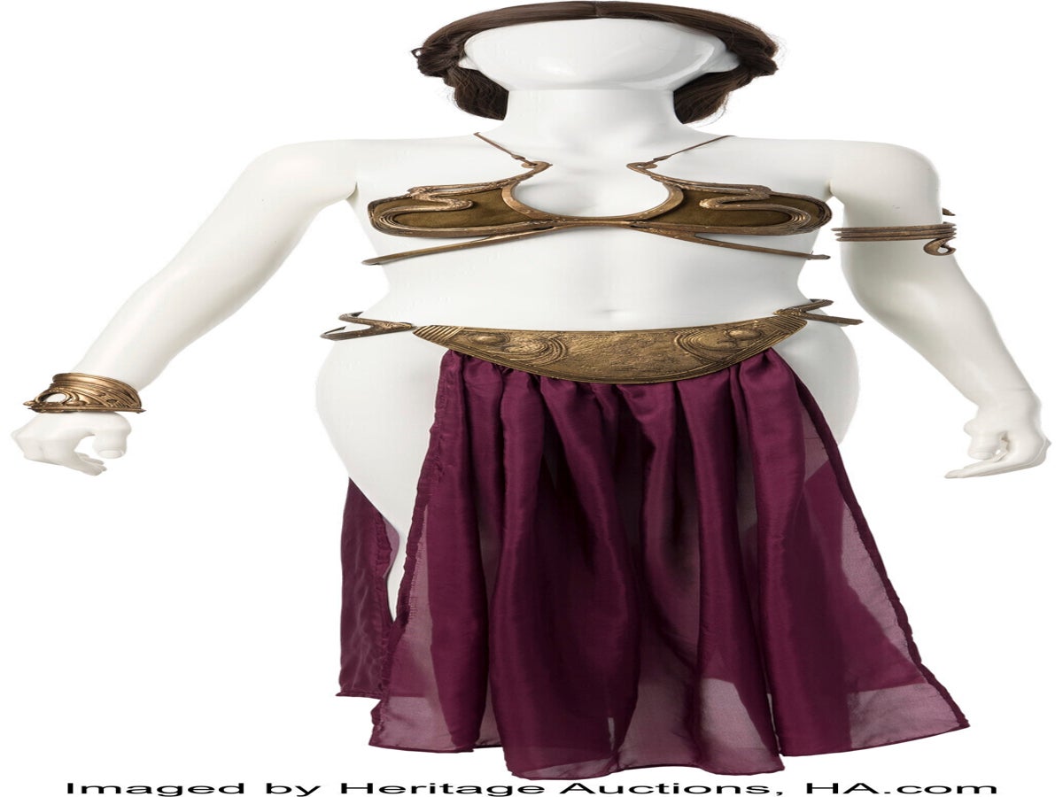 princess leia dress auction Carrie Fisher's previously-missing Princess Leia costume from original  Stars Wars could fetch up to $2 million at an upcoming auction