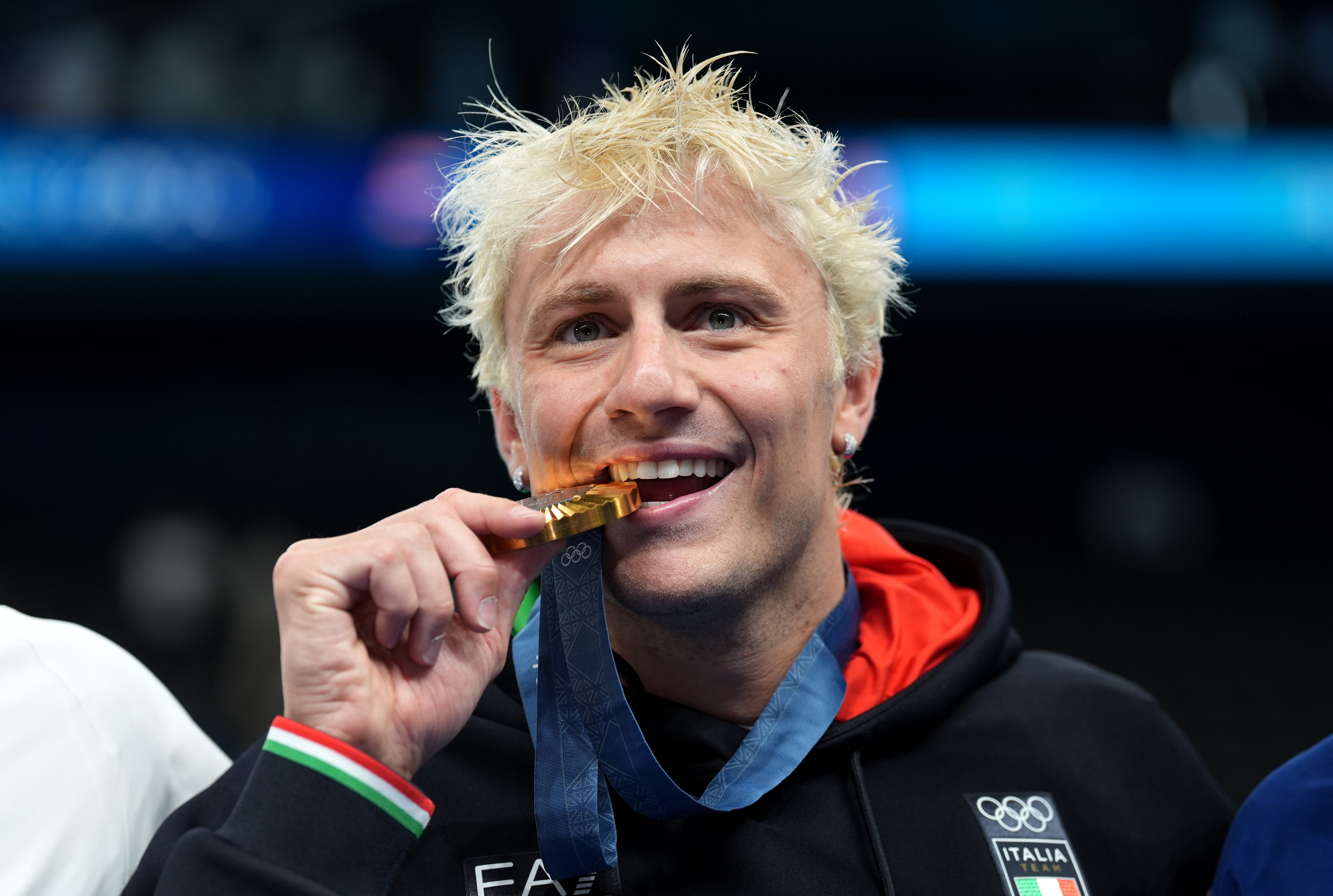 Nicolo Martinenghi was the surprise package in the men’s 100 metres breaststroke final (Martin Rickett/PA)