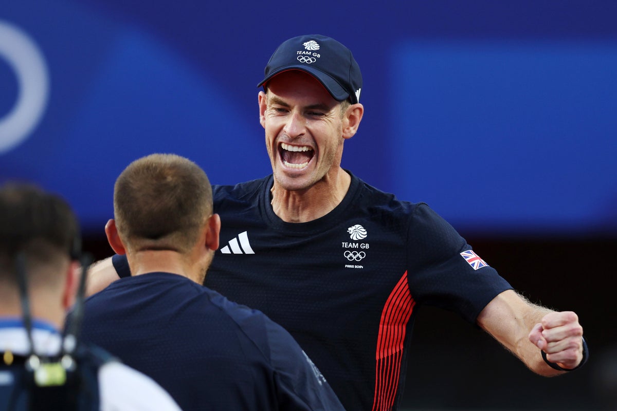 When is Andy Murray playing at the Paris Olympics?