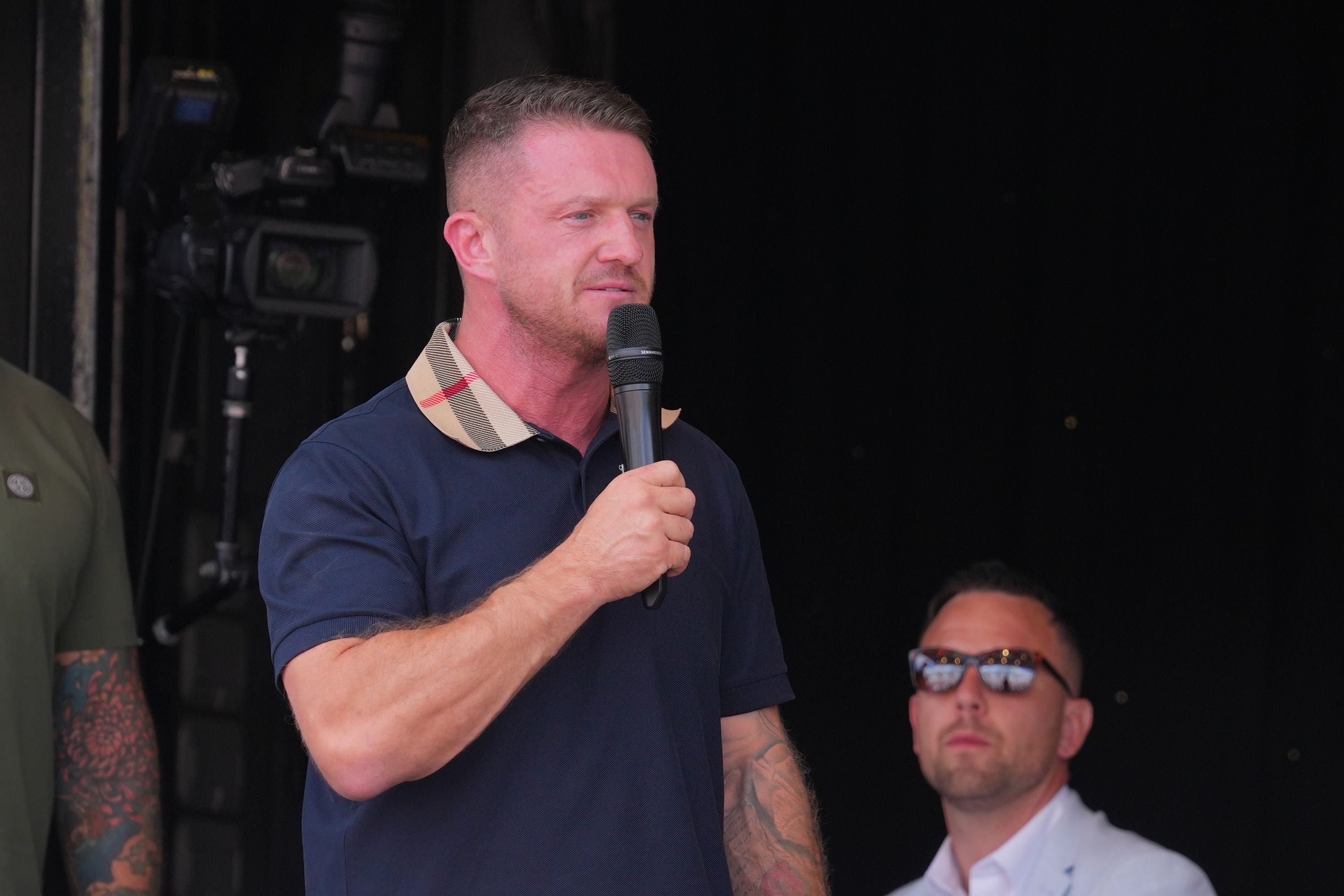 Tommy Robinson expressed support for the statement