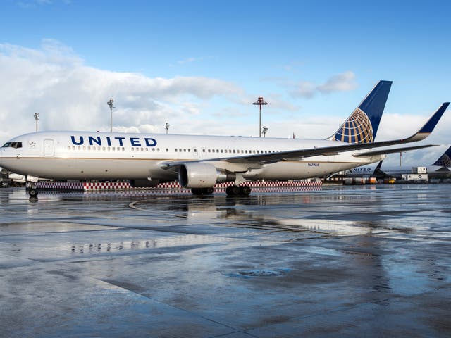 <p>The United Airlines aeroplane spent almost four hours on the runway in Virginia </p>